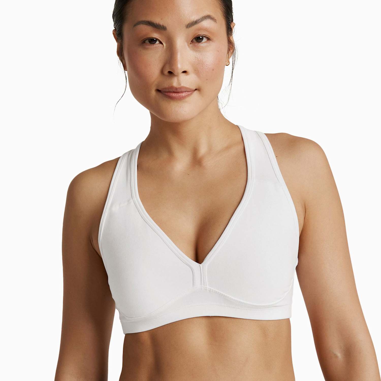 Beyond Yoga Women's Spacedye Lift Your Spirits Sports Bra (XS-XL) - Large - White