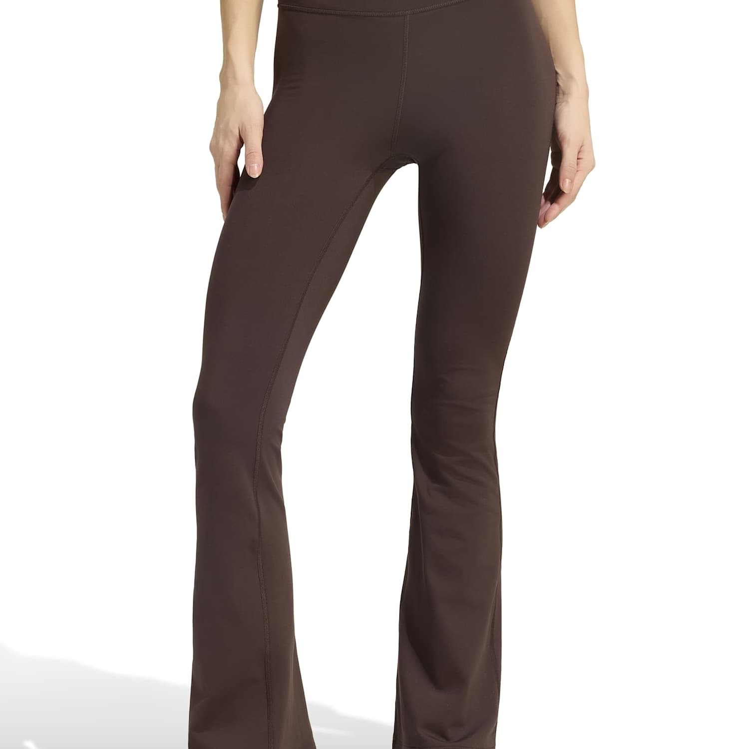Adidas Women's All Me Essentials Flared Leggings - Large - Dark Brown