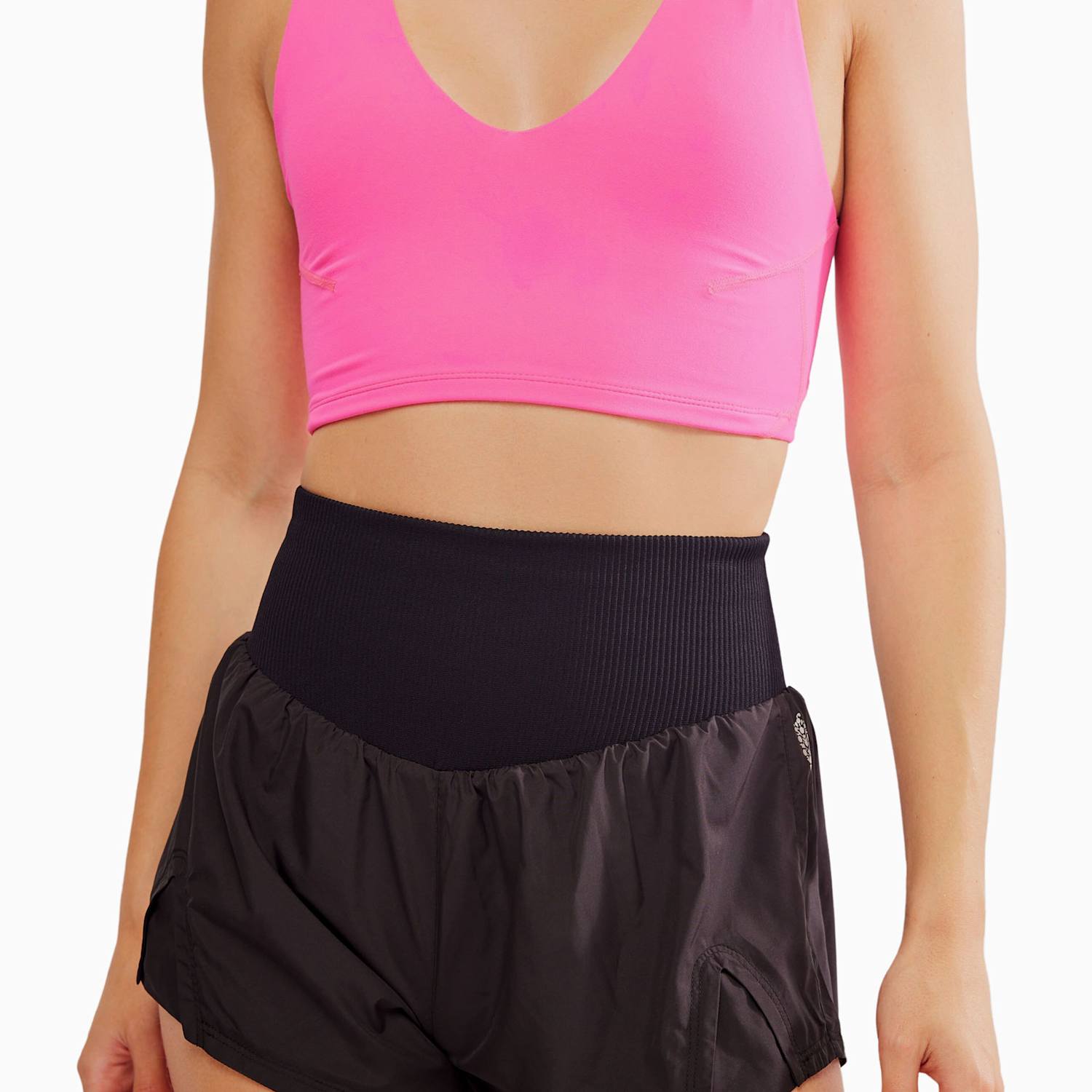 Fp Movement Women's Carpe Diem High Waisted Shorts - Medium - Black