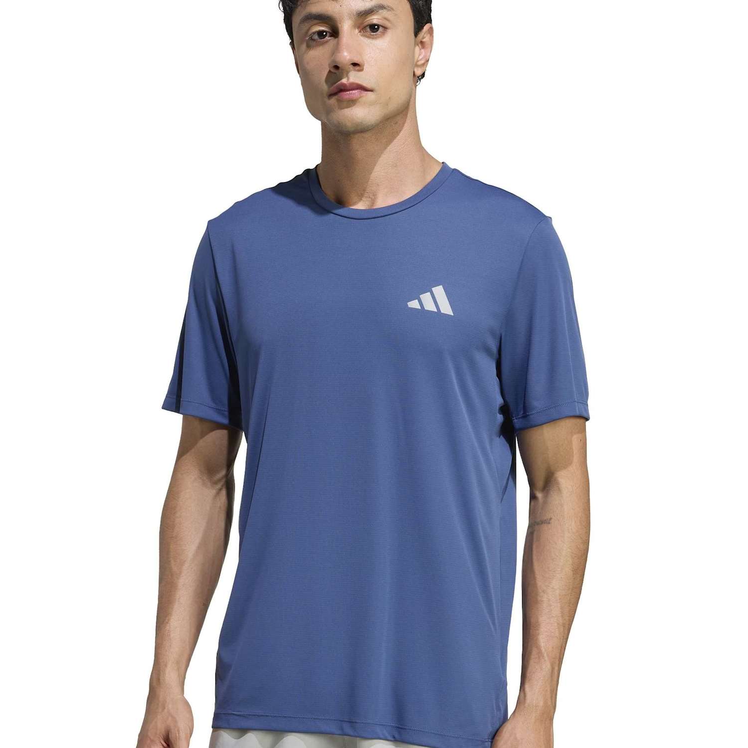Adidas Men's adi365 Running Essentials Crew Neck T-Shirt - S - Blue