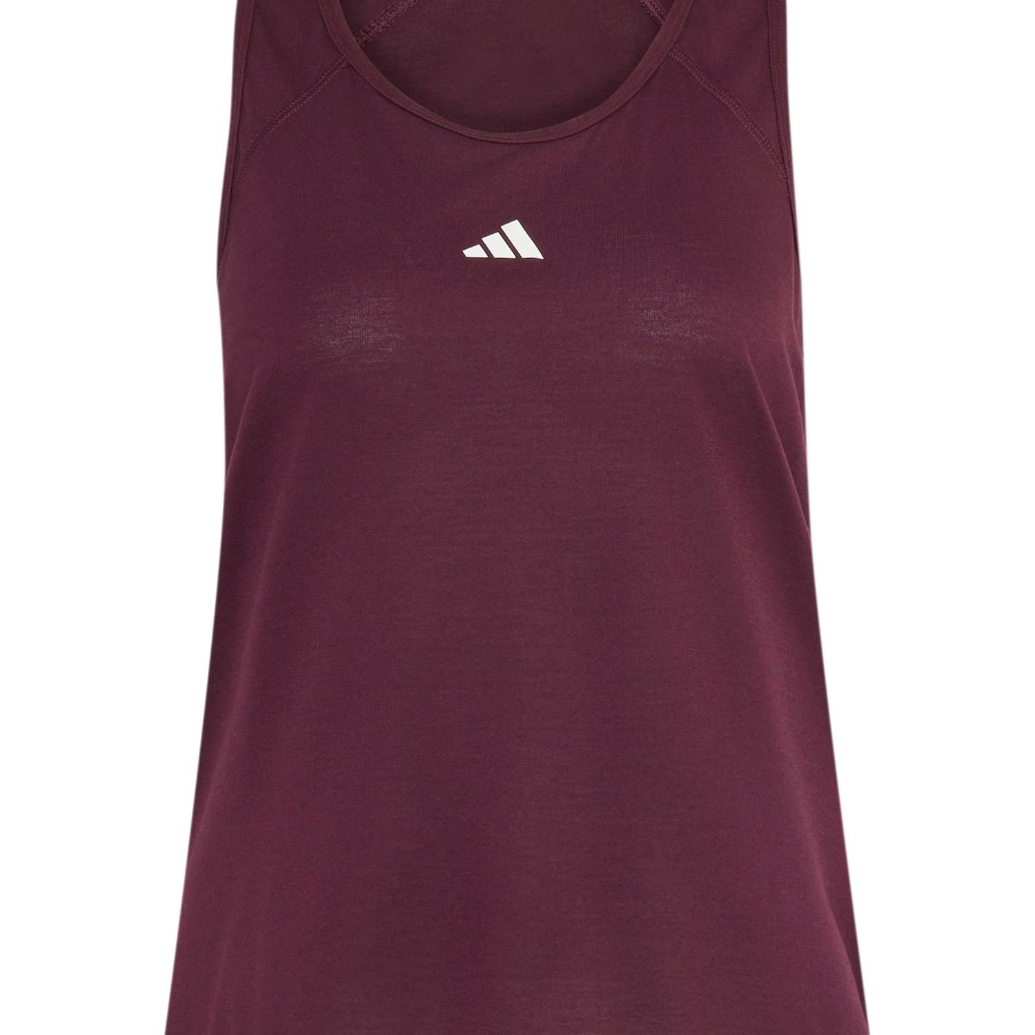 Adidas Women's Minimal Branding Racer Back Vest Top - Small - Burgundy