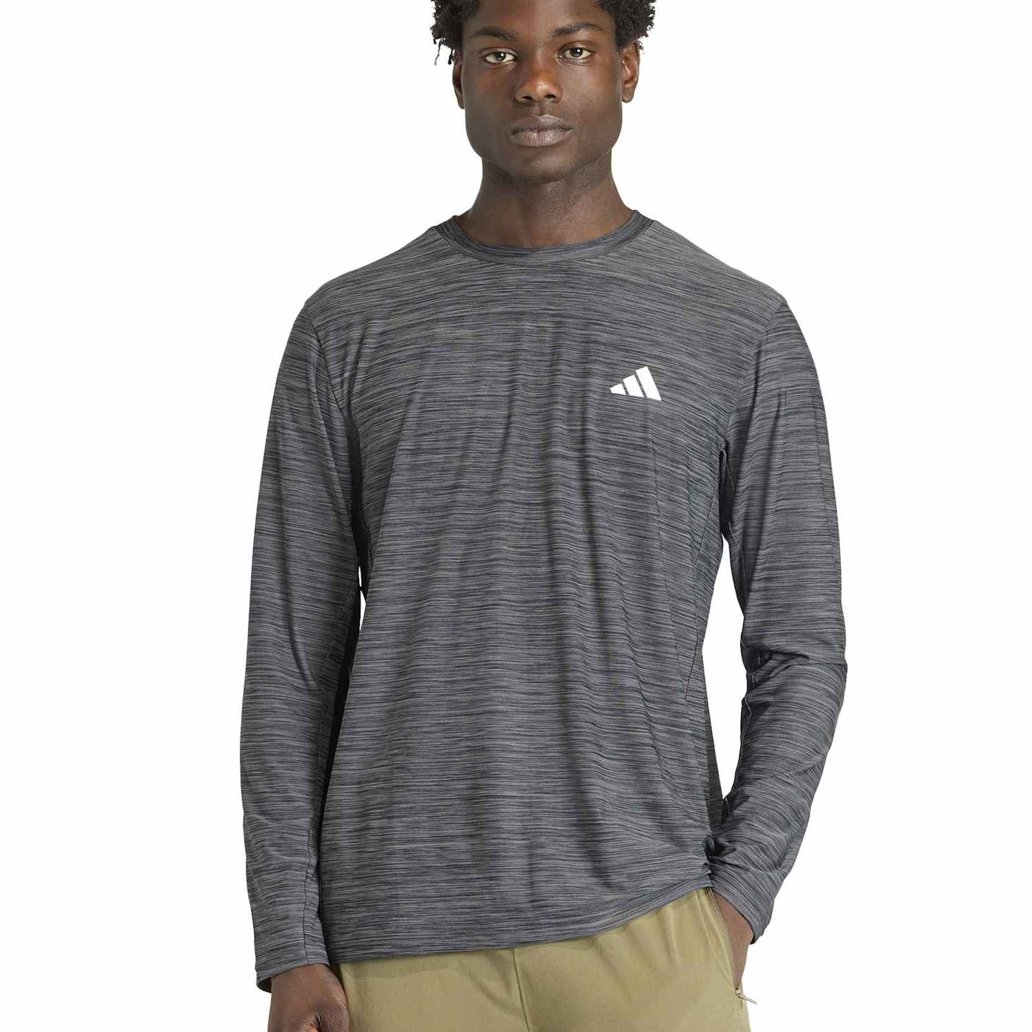 Adidas Men's Essentials Flex Long-Sleeve Top T-Shirt - L - Blue