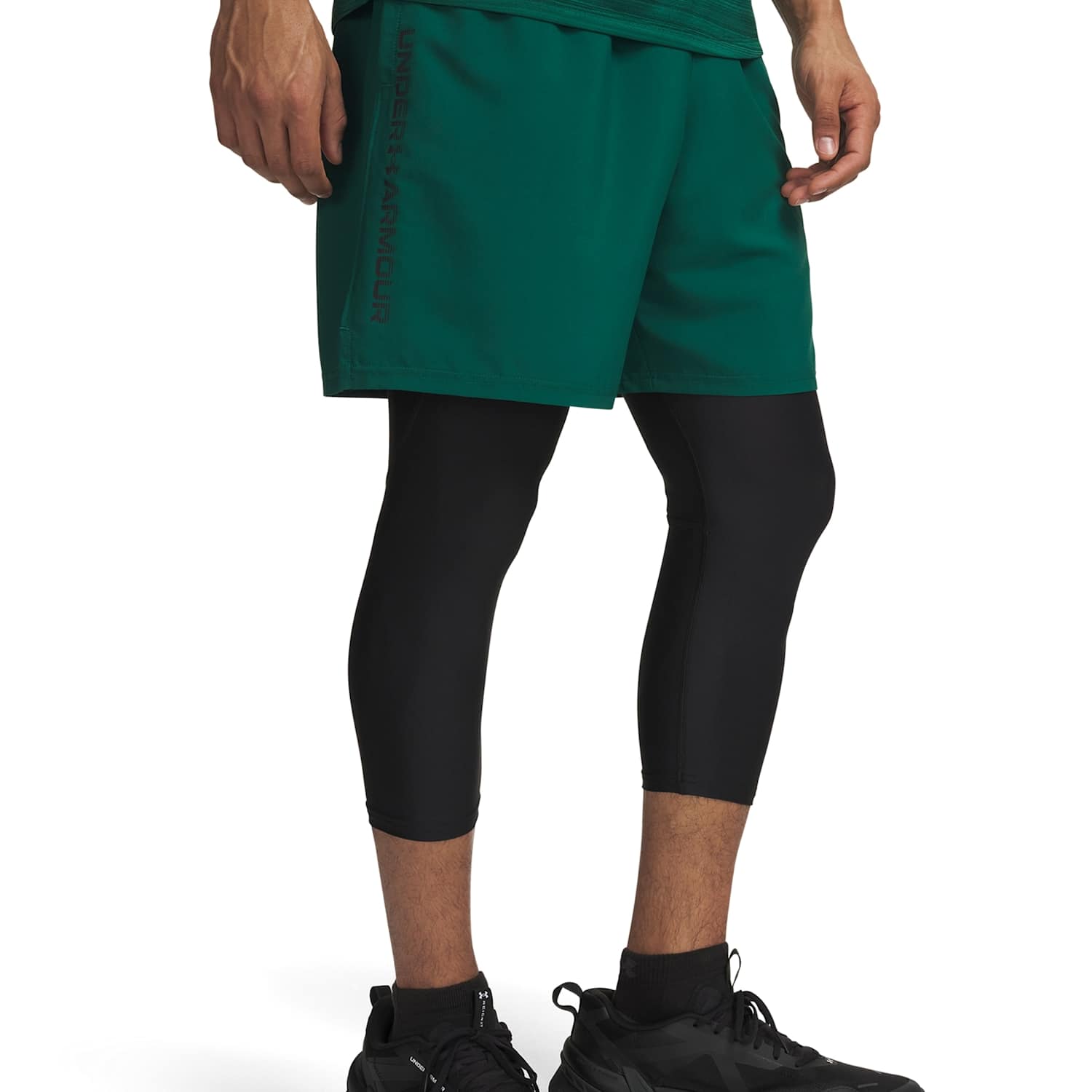 Under Armour Men's Tech Woven Wordmark Shorts - XL - Green