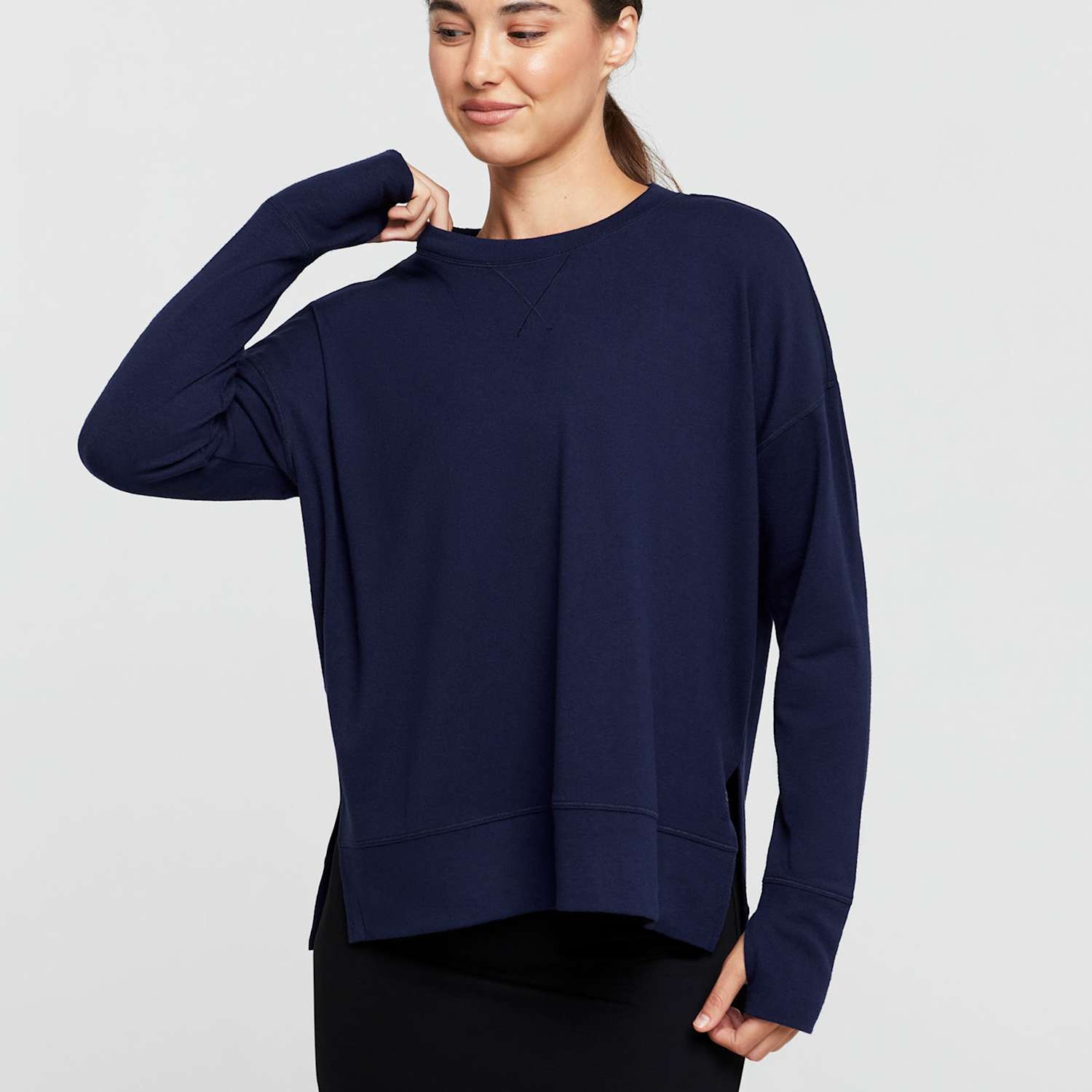 Lilybod Women's Cotton Blend Sweatshirt - Extra Small - Navy
