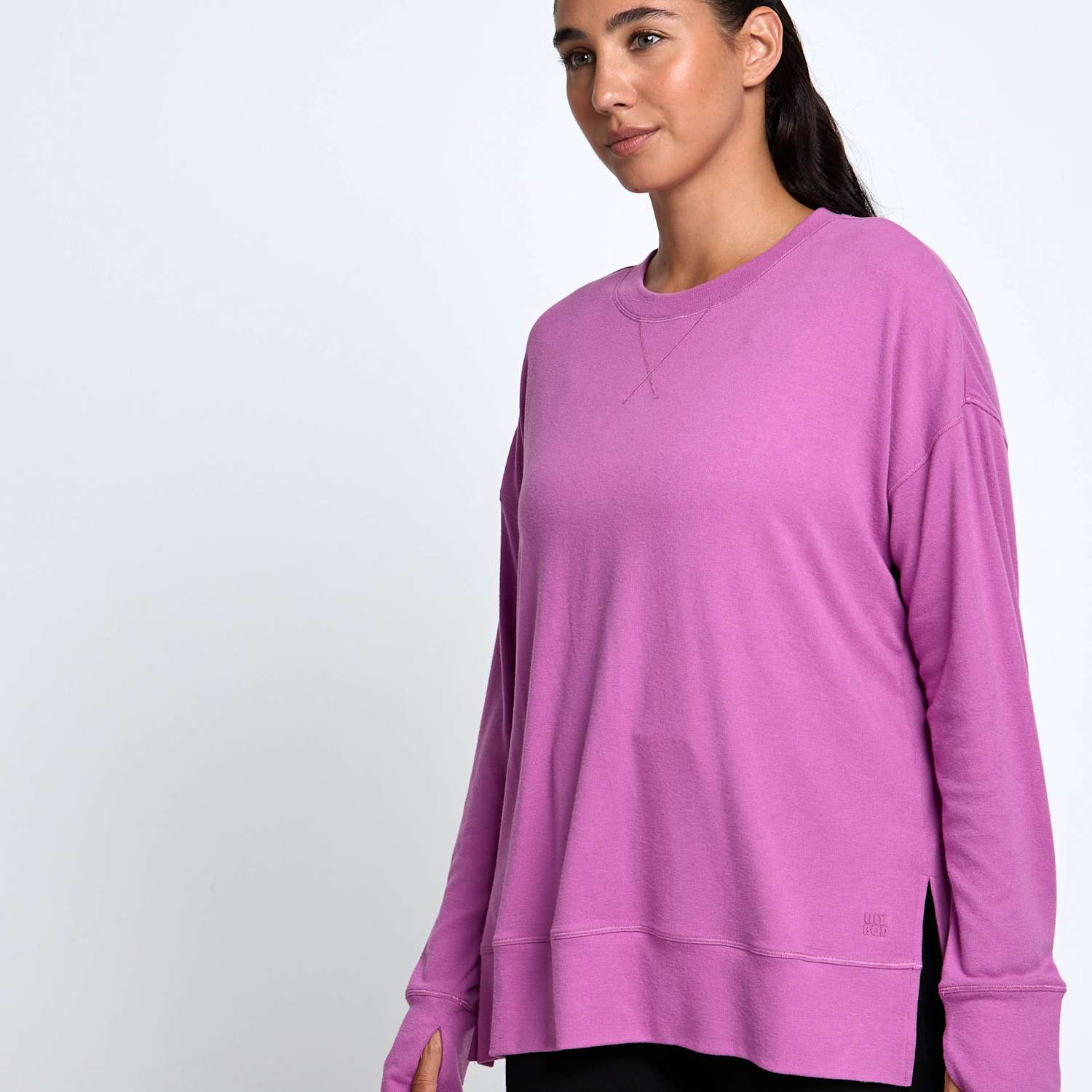 Lilybod Women's Cotton Blend Sweatshirt - Extra Small - Pink Magenta