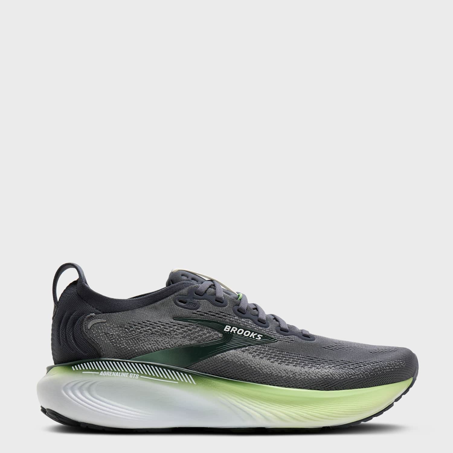 Brooks Men's Adrenaline GTS 25 Running Trainers - 12 - Dark Grey - Available at M&S