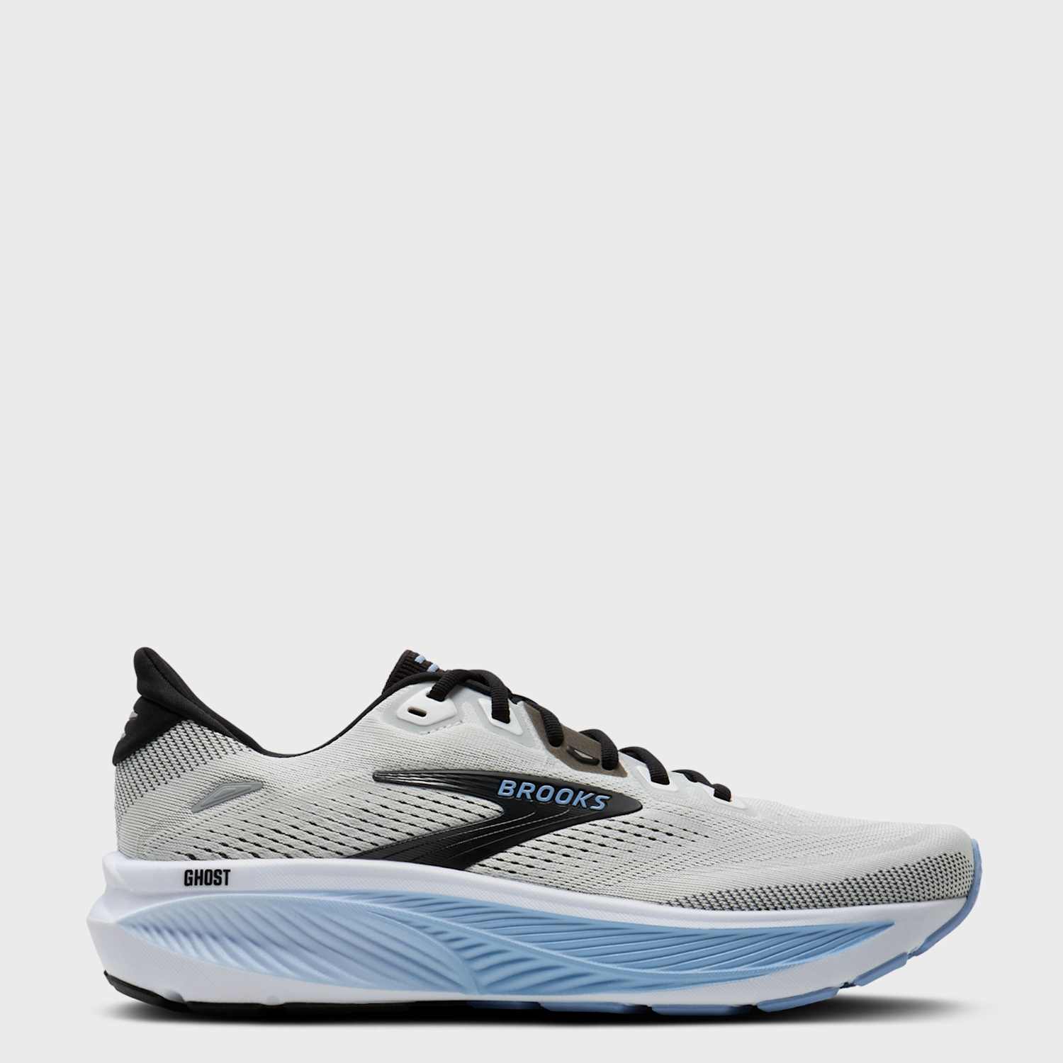 Brooks Men's Ghost 18 Road Running Trainers - 11 - Grey Mix - Available at M&S