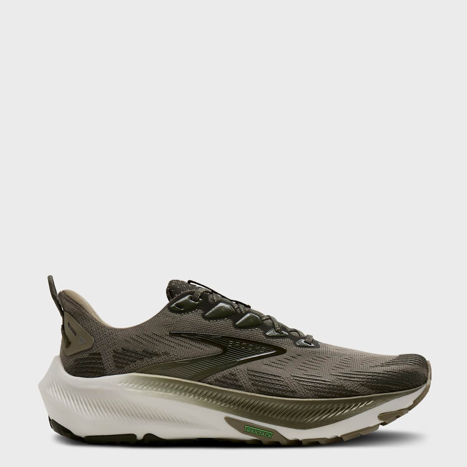 Brooks Men's Ghost Trail Running Trainers - 8 - Olive - Available at M&S