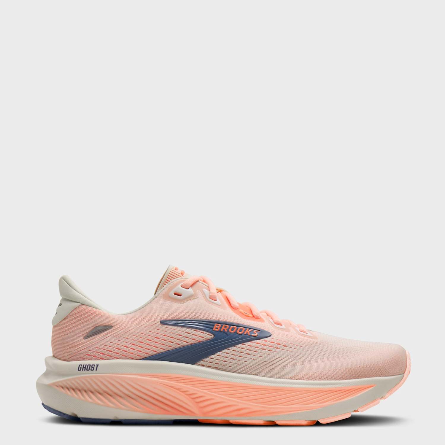 Brooks Women's Ghost 18 Trainers - 4 - Orange Mix - Available at M&S