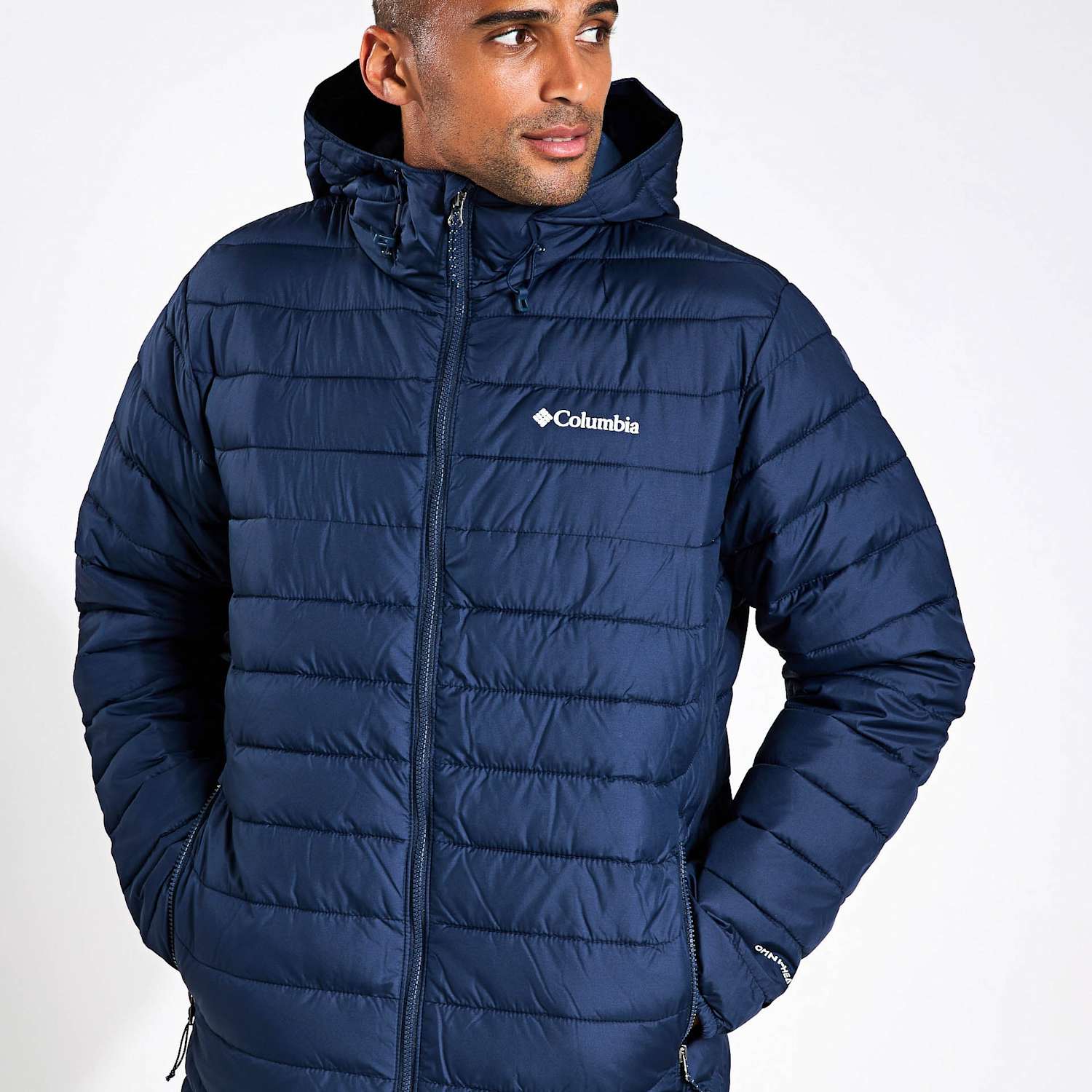 Columbia Men's Powder Lite II Hooded Puffer Jacket - XL - Navy
