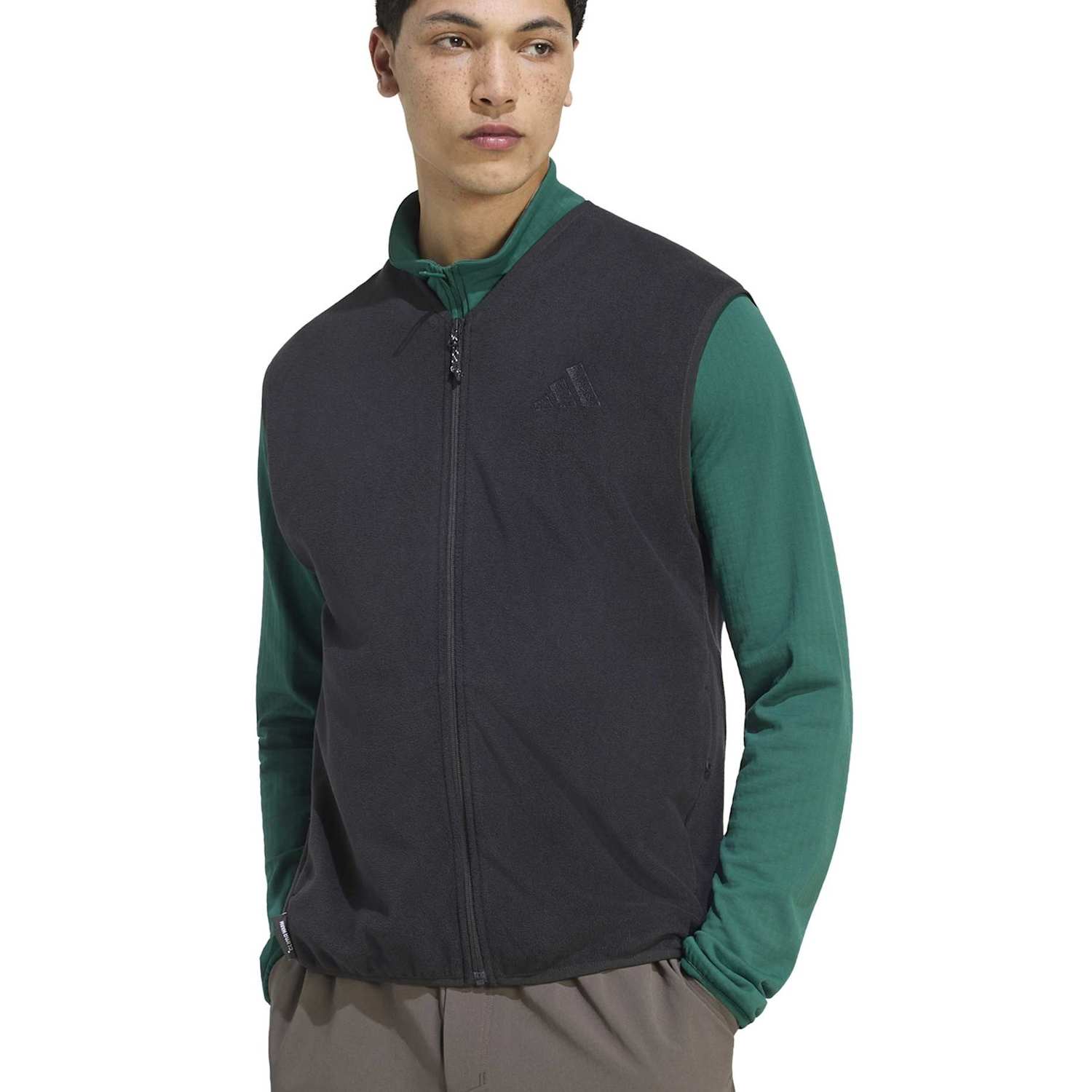 Adidas Men's Terrex Multi Climawarm Fleece Zip Up Gilet - M - Black