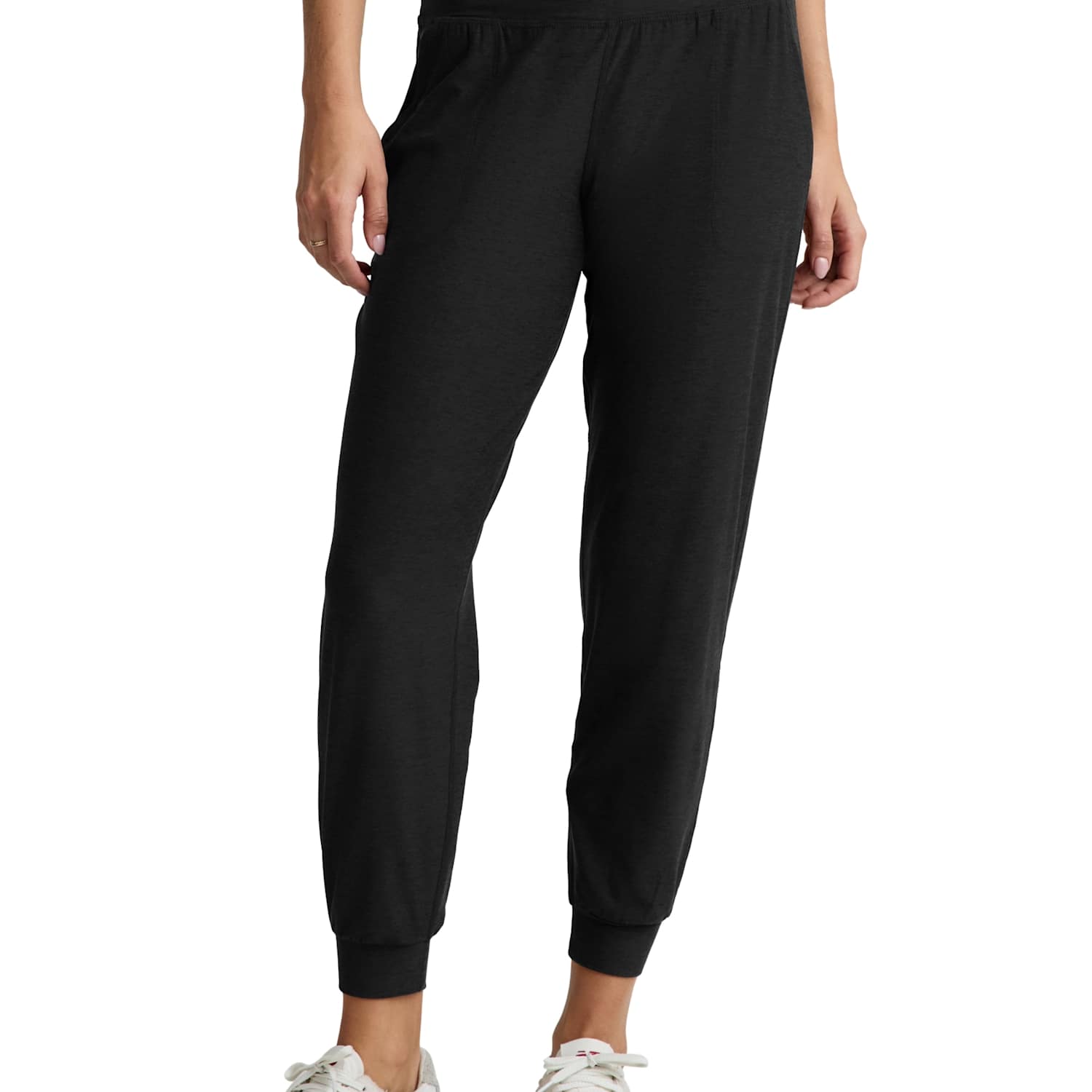 Beyond Yoga Women's Midweight Spacedye Midi Tapered Joggers - Medium - Black