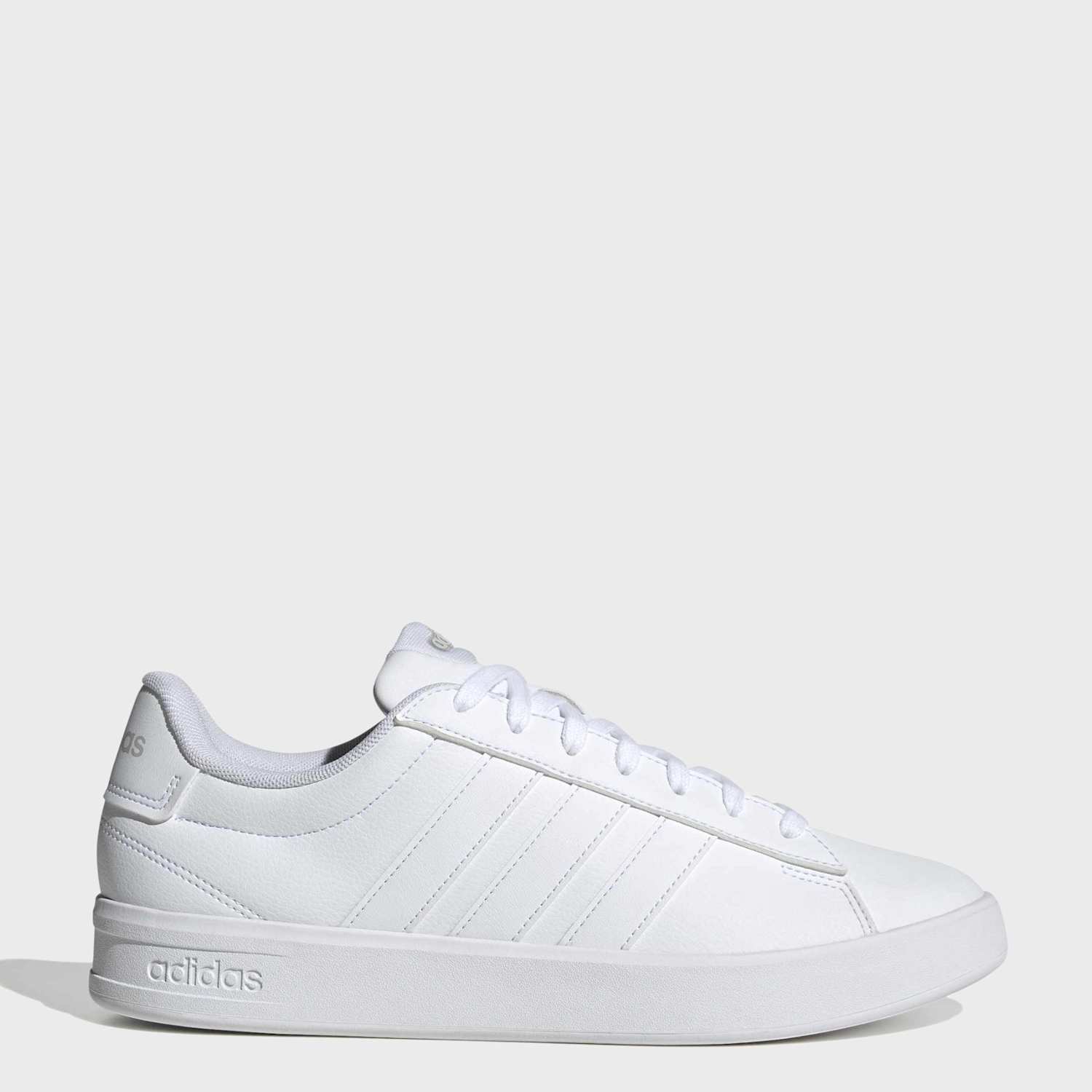 Adidas Men's Grand Court 3.0 Stripe Trainers - 12 - White