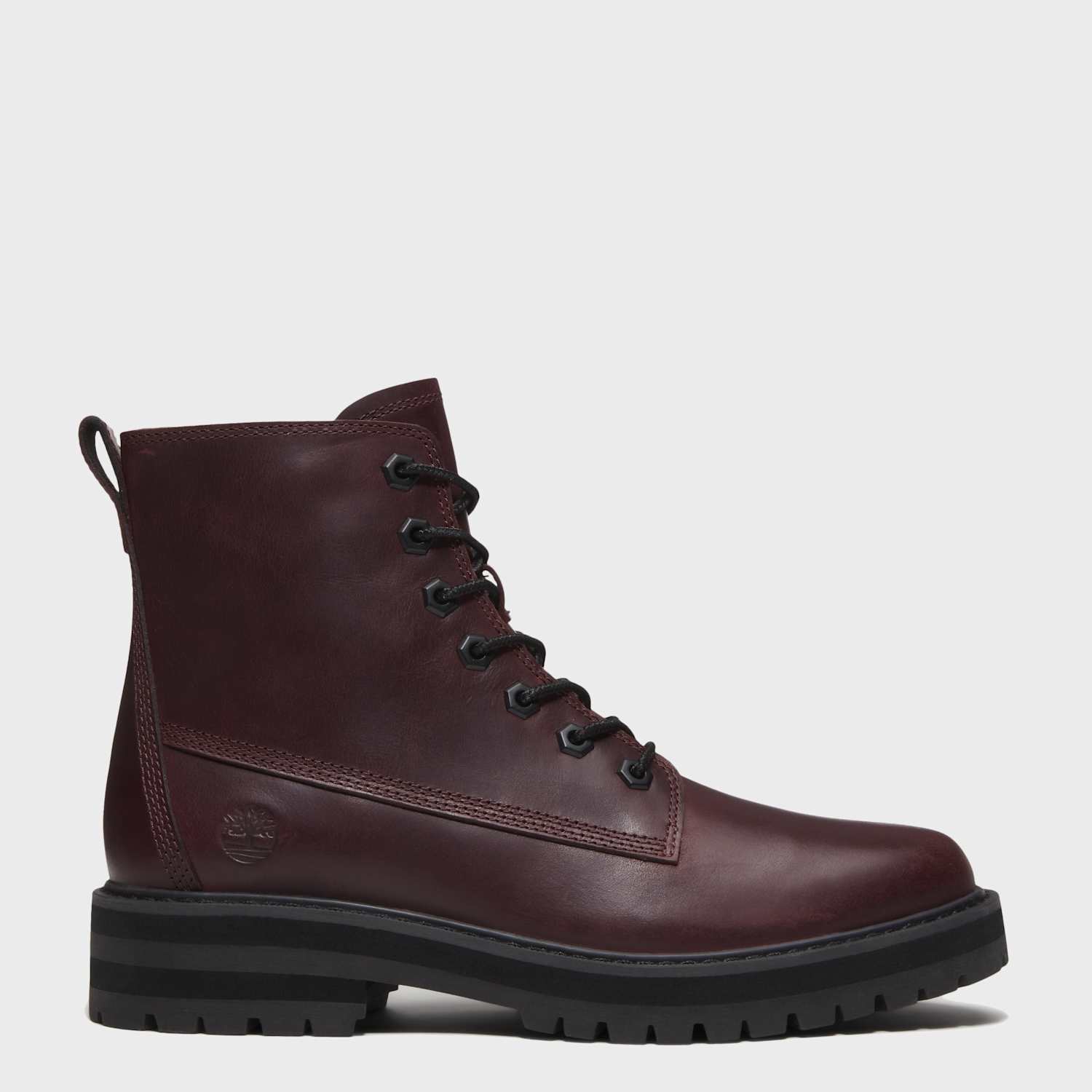Timberland Women's Britton Drive Leather Ankle Boots - 8 - Burgundy