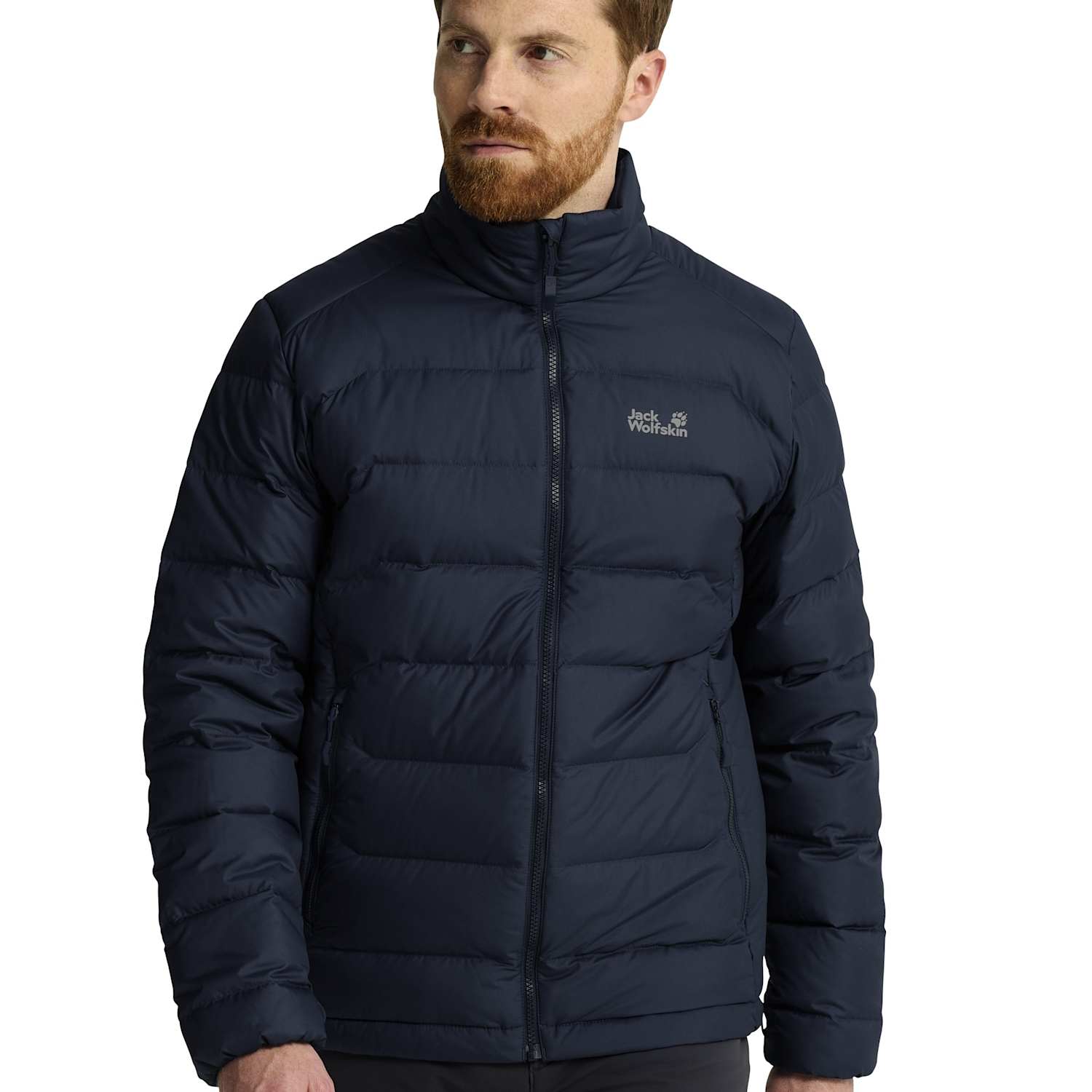 Jack Wolfskin Men's Wild Pass Windproof Insulated Down Jacket - L - Dark Navy