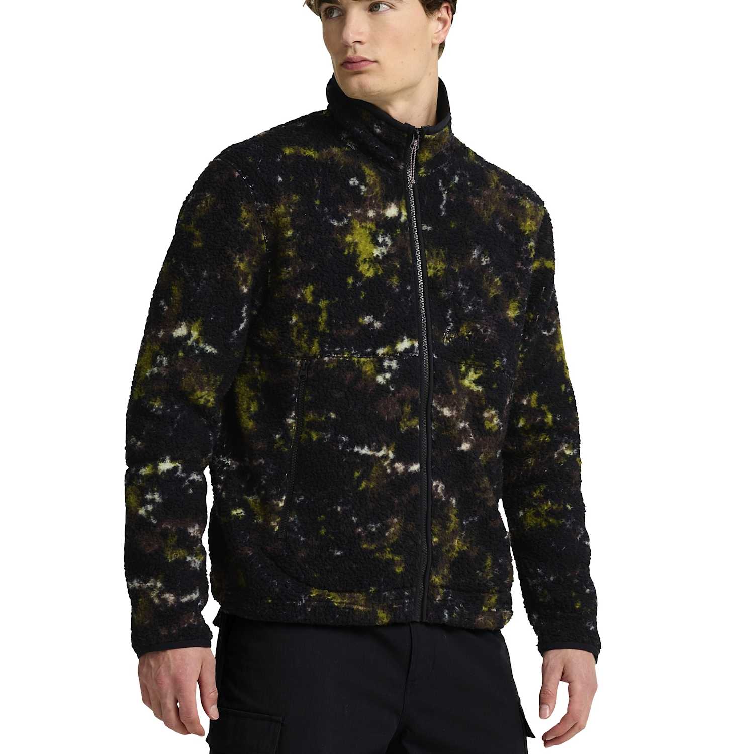 Jack Wolfskin Men's Stone Lite Relaxed Fit Casual Fleece Jacket - XL - Multi