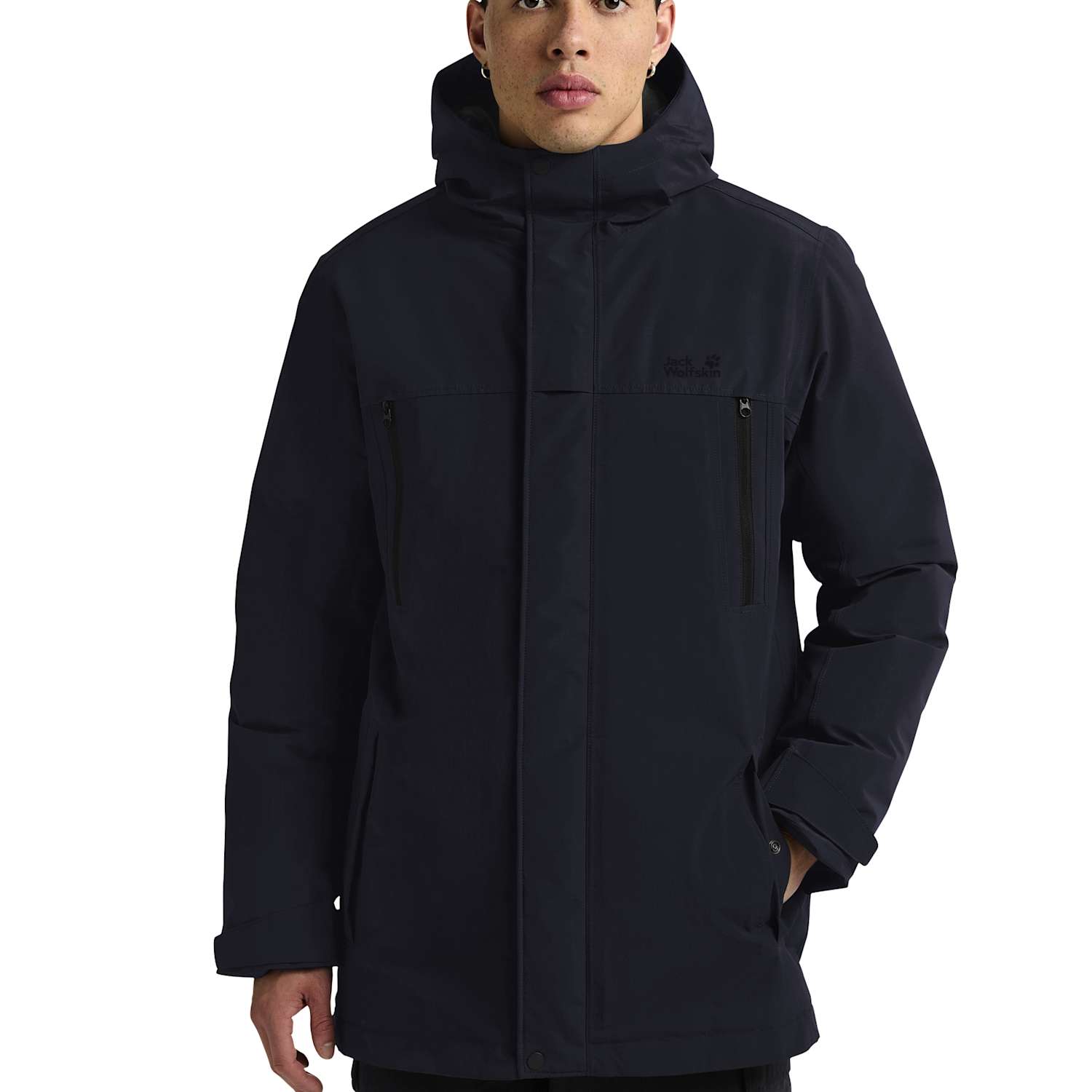 Jack Wolfskin Men's Glacier Shield Waterproof Outdoor Jacket - 2XL - Dark Navy