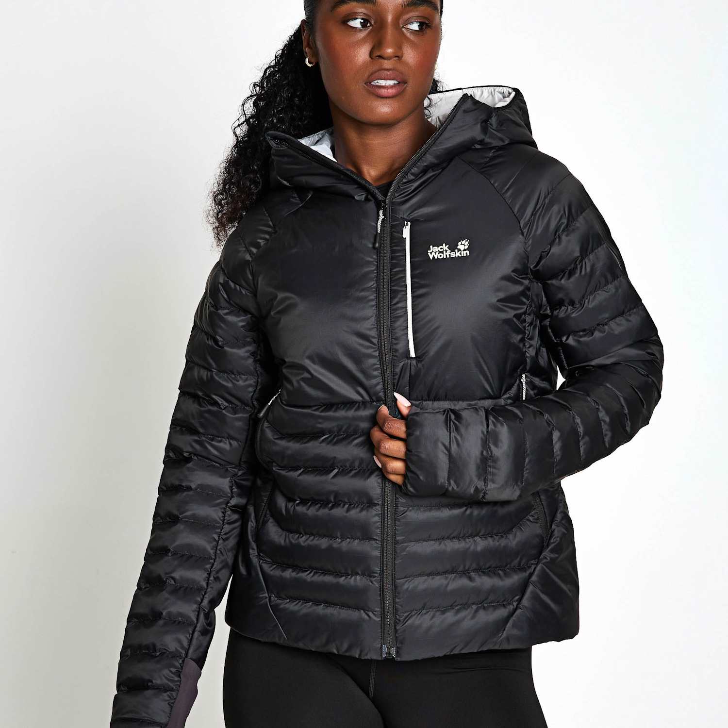 Jack Wolfskin Women's Routeburn Pro 2 Insulated Windproof Jacket - Large - Black