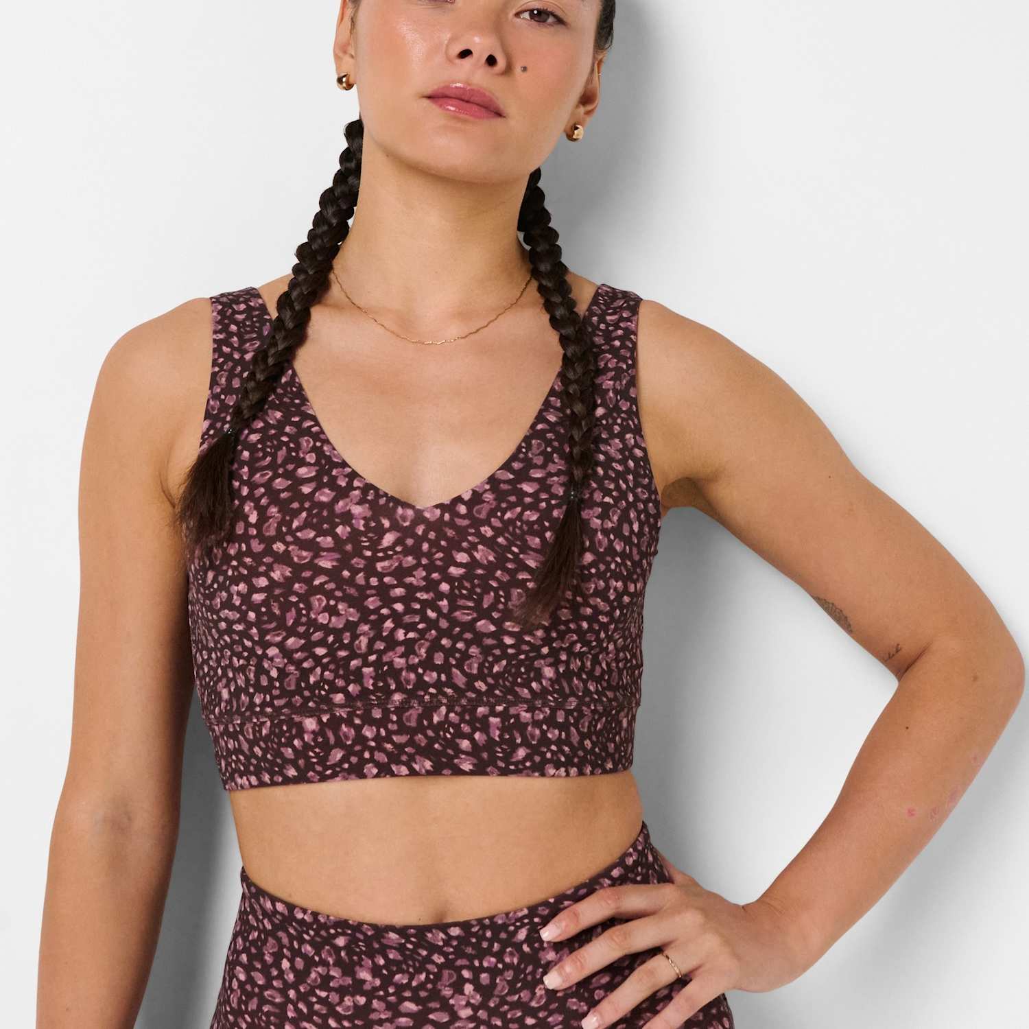 Sweaty Betty Women's Ultimate Studio Yoga Voop Bra - Small - Brown Mix