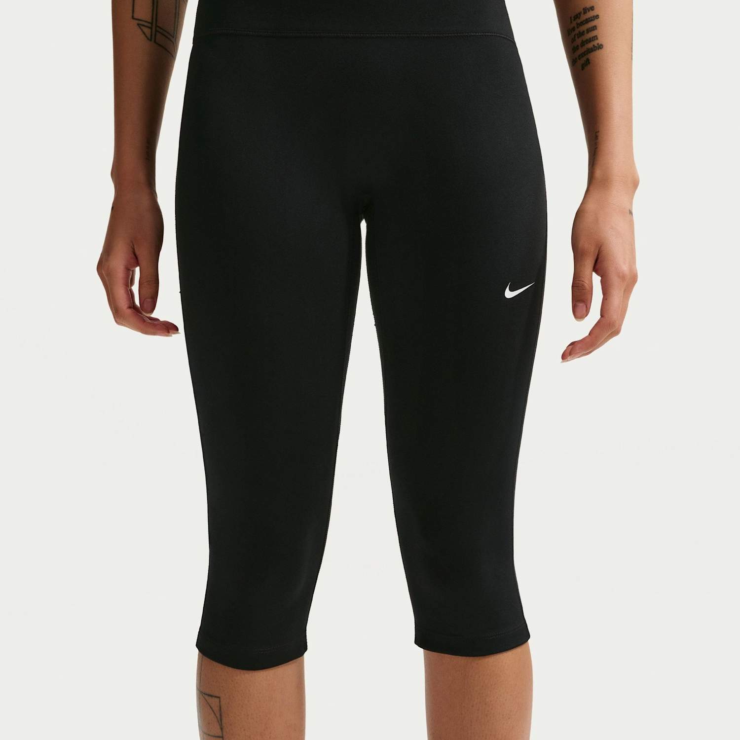 Nike Women's One High-Waisted Capri Leggings - Extra Small - Black Mix - Available at M&S