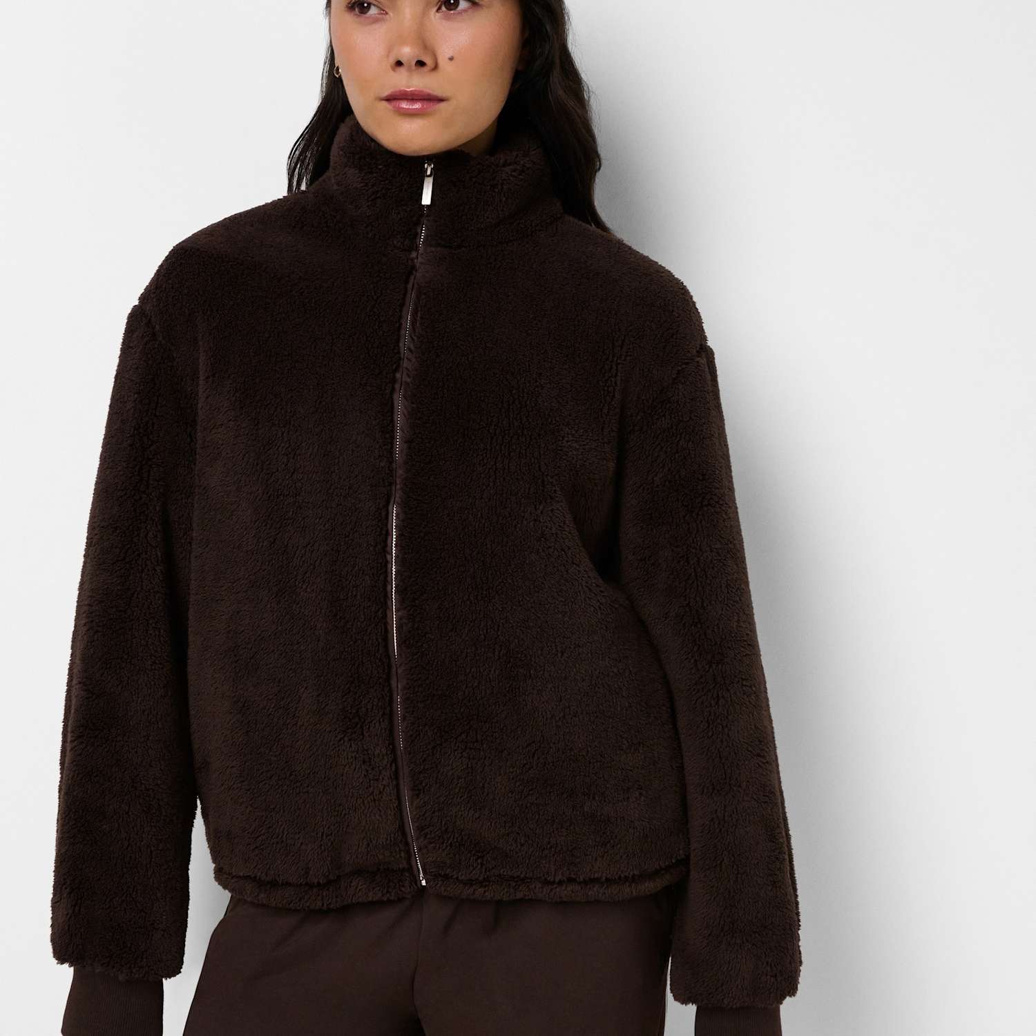 Sweaty Betty Women's Canyon Fleece Jacket - Large - Dark Brown