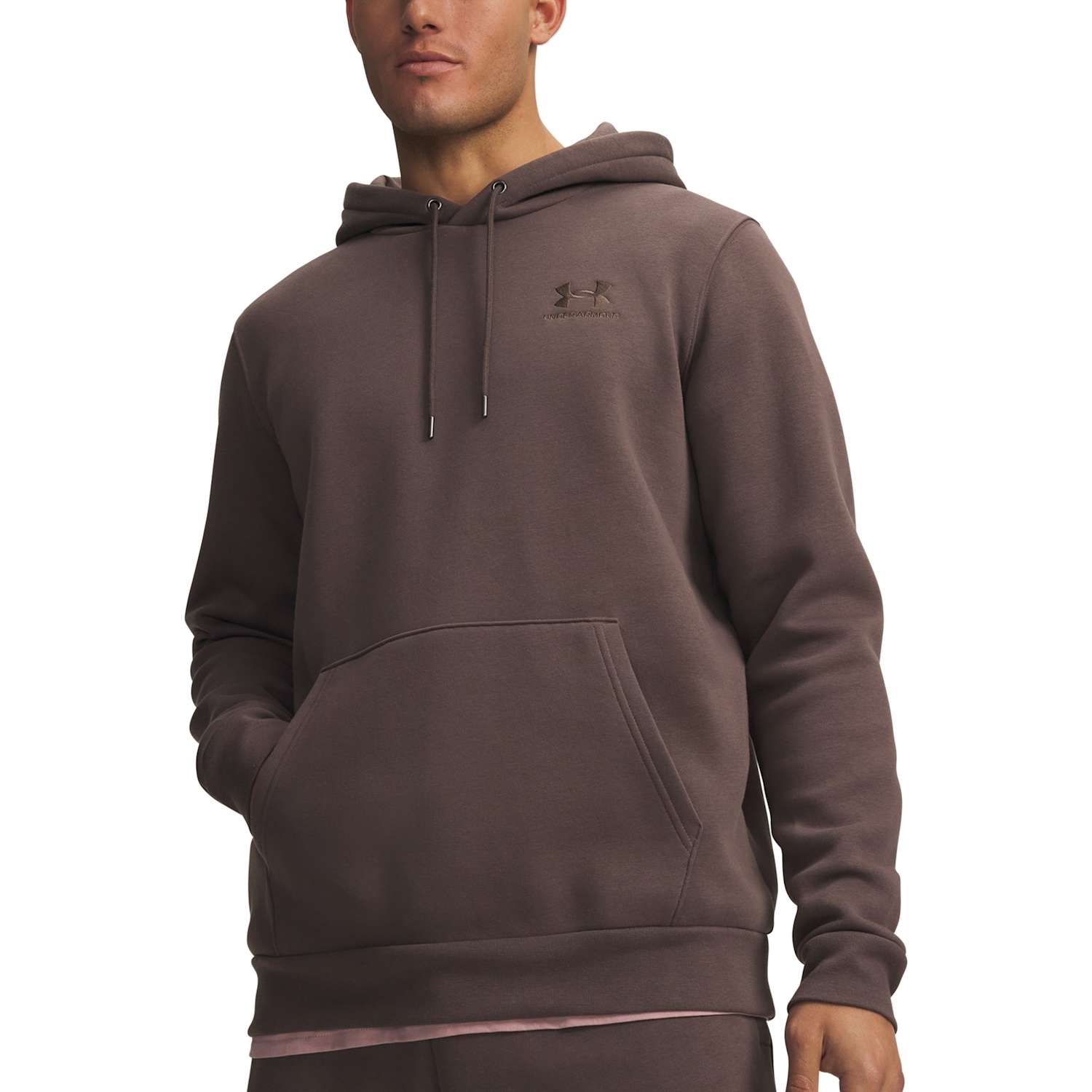 Under Armour Men's Icon Fleece Hoodie - 2XL - Dark Brown