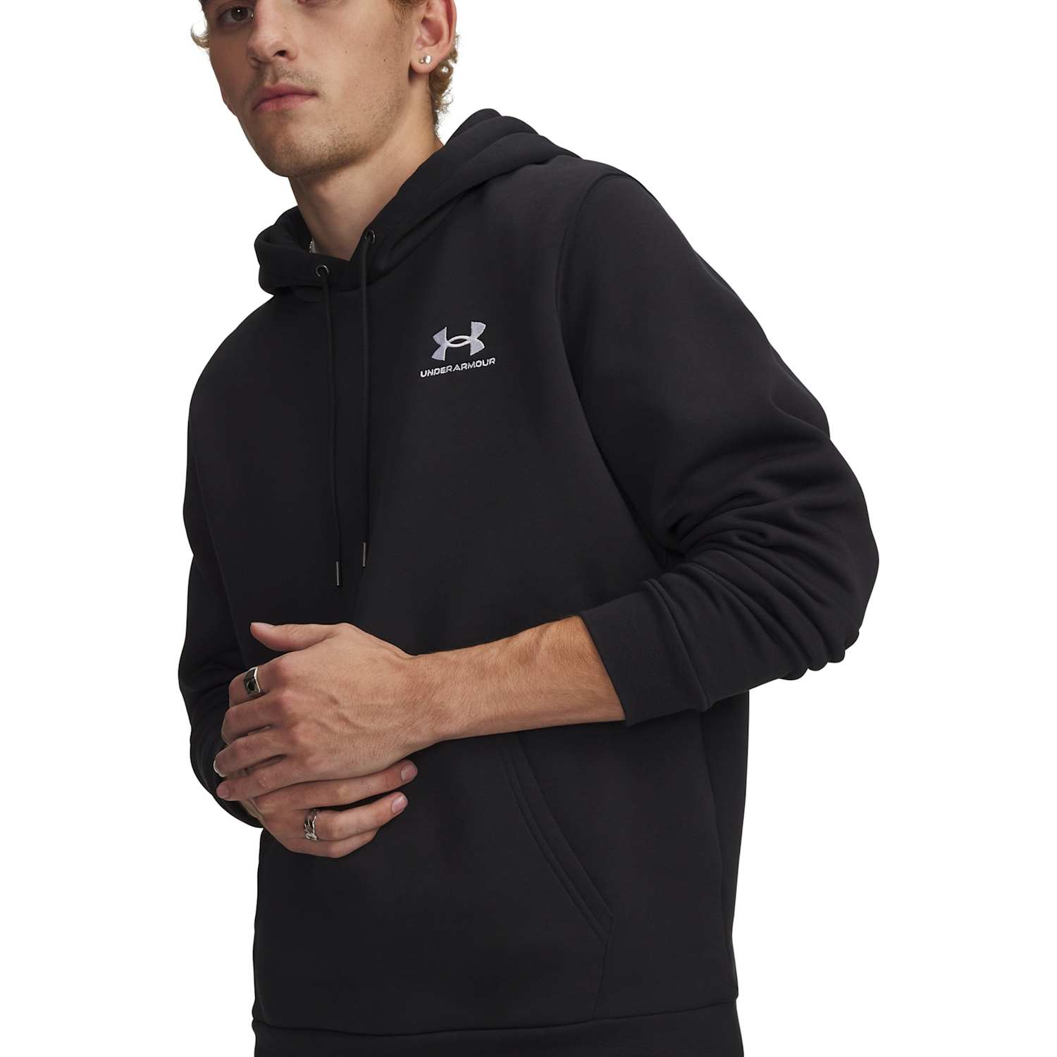 Under Armour Men's Icon Fleece Hoodie - L - Black