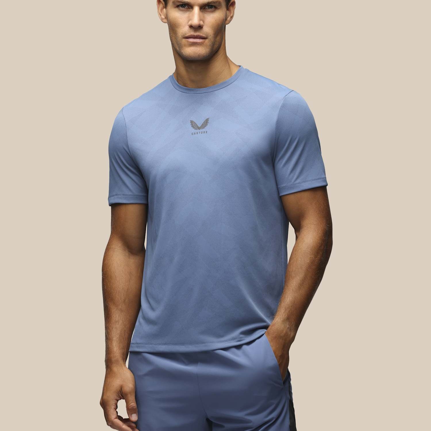 Castore Men's Apex Reflective Running T-Shirt - M - Blue - Available at M&S