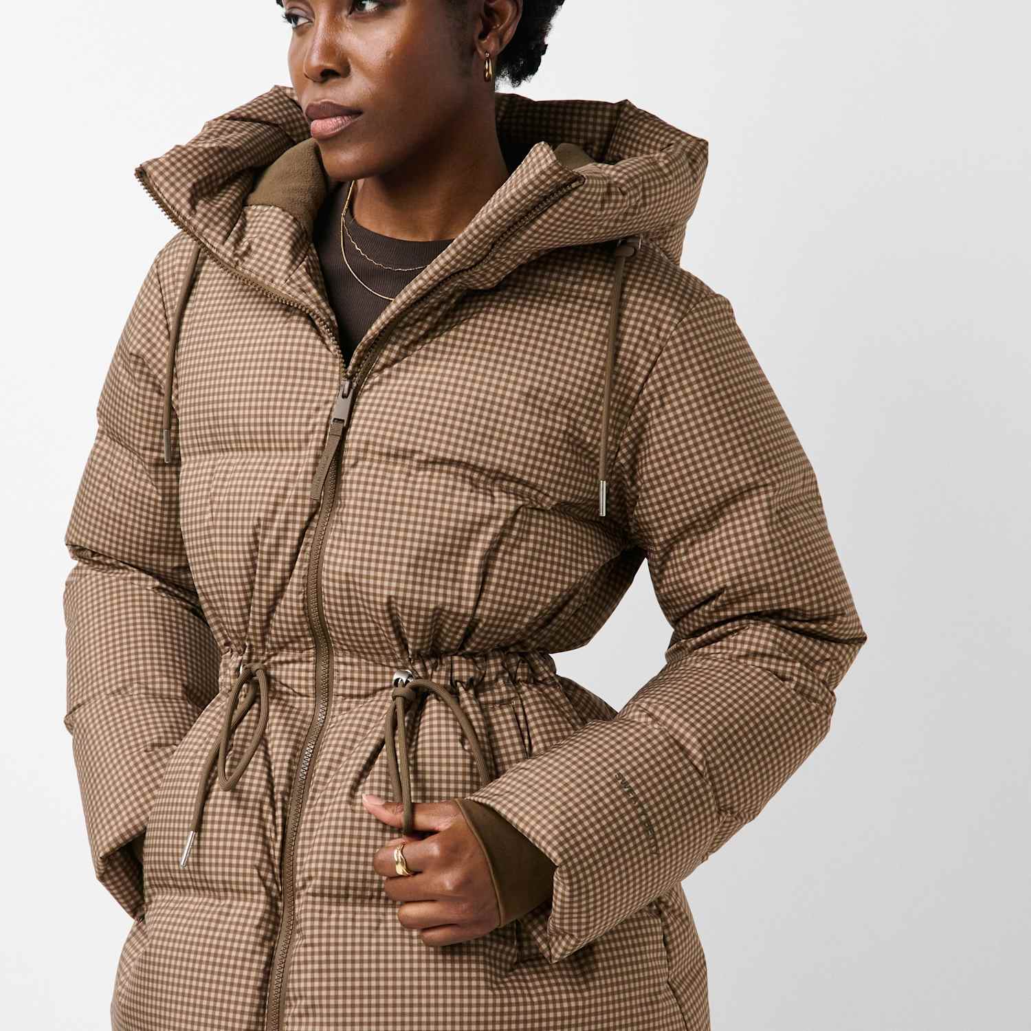 Sweaty Betty Women's Nimbus Cinched Drawcord Puffer Jacket - Large - Brown