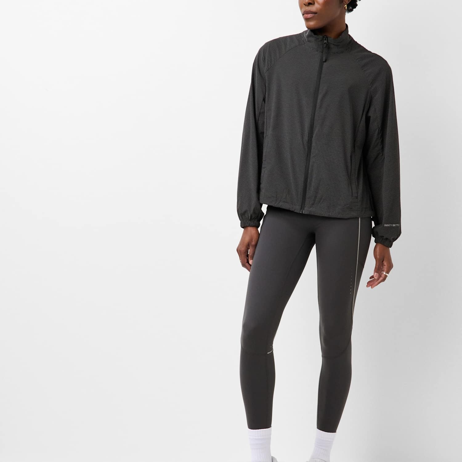 Sweaty Betty Women's Runners High Reflective Shell Jacket - Small - Black