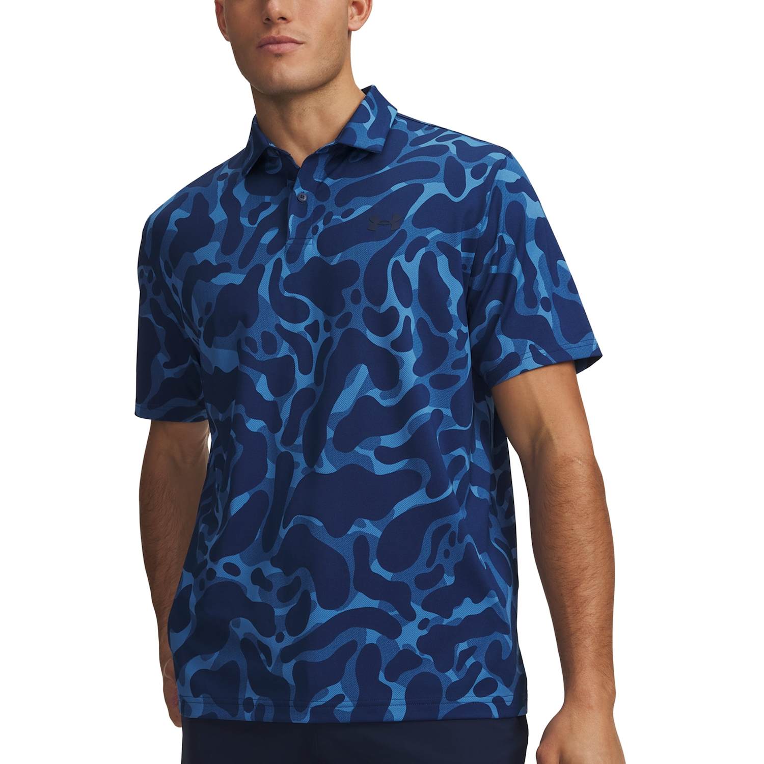 Under Armour Men's Tech Textured Sports T-Shirt - S - Blue Mix