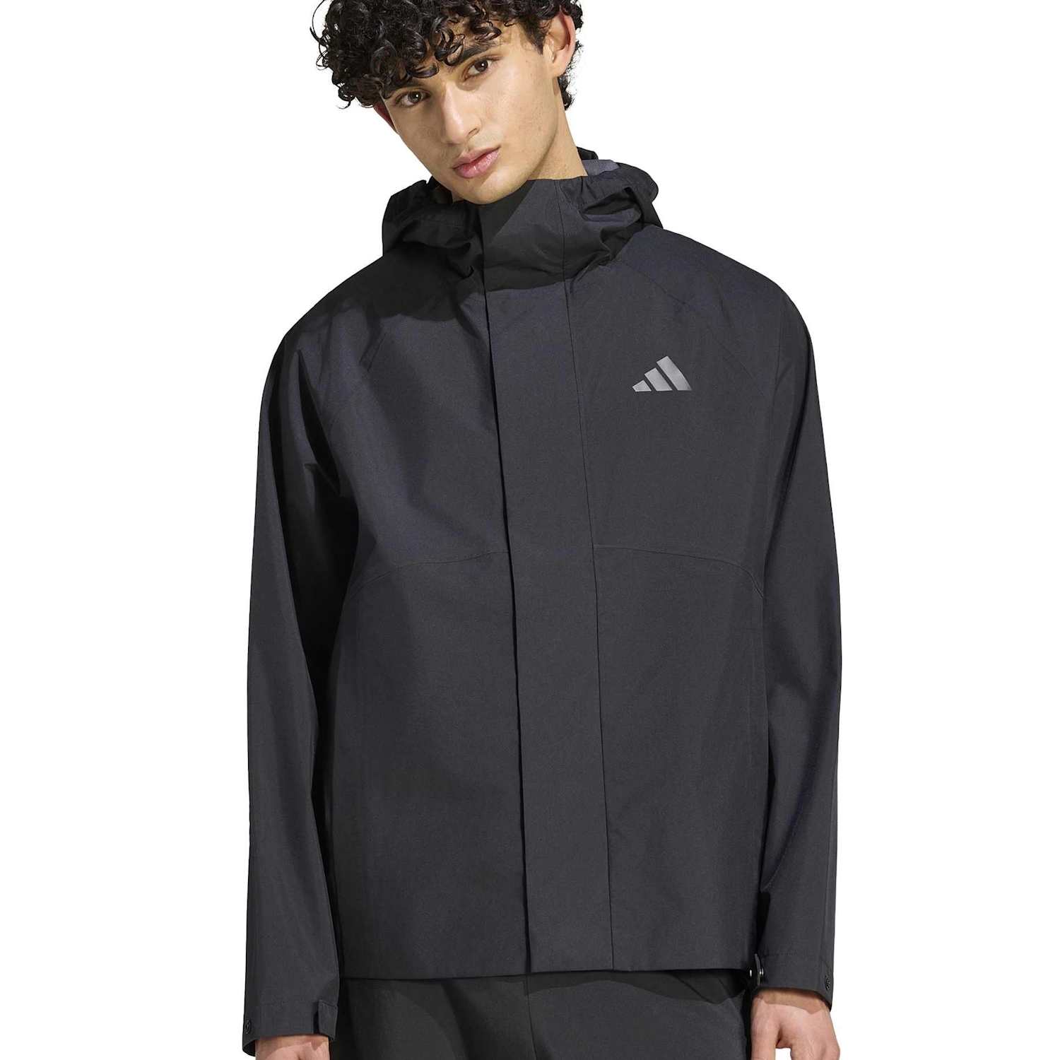 Adidas Men's Essentials Storm Flap Rain Jacket - L - Black