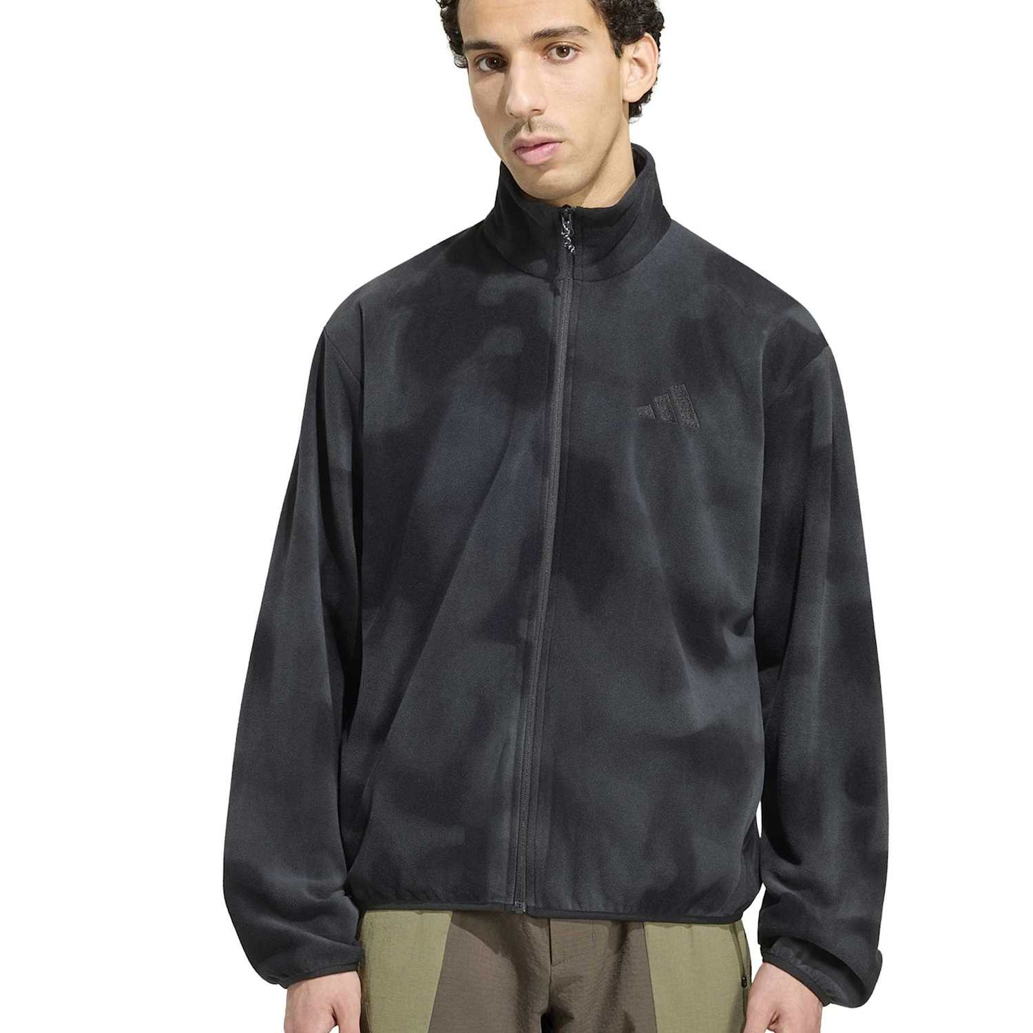 Adidas Men's Terrex Climawarm Full Zip Fleece Jacket - L - Black Mix