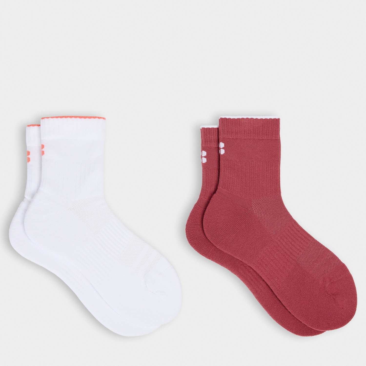 Sweaty Betty Women's 2 Pack Crew Running Trainer Socks - Small-Medium - Purple Mix