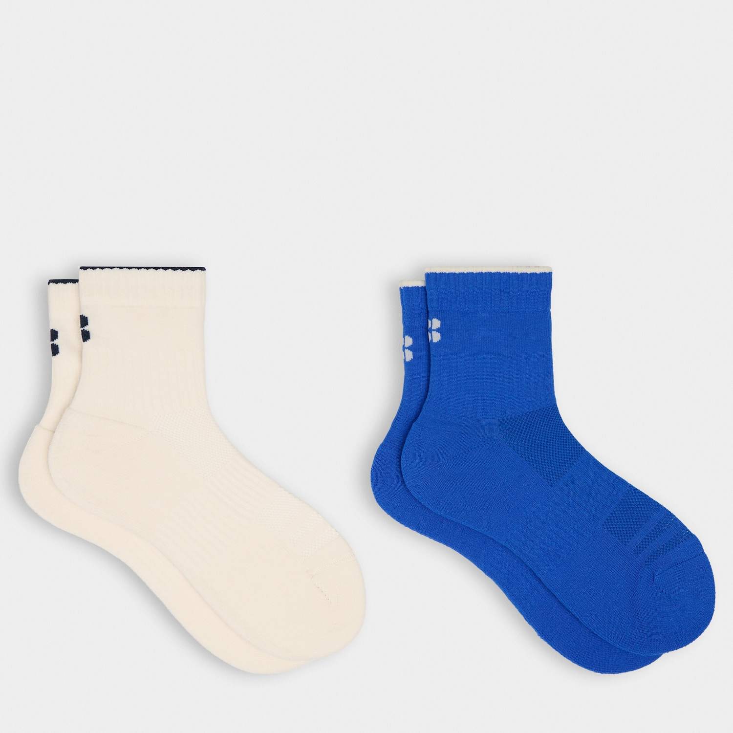 Sweaty Betty Women's 2 Pack Crew Running Trainer Socks - Medium-Large - Navy Mix