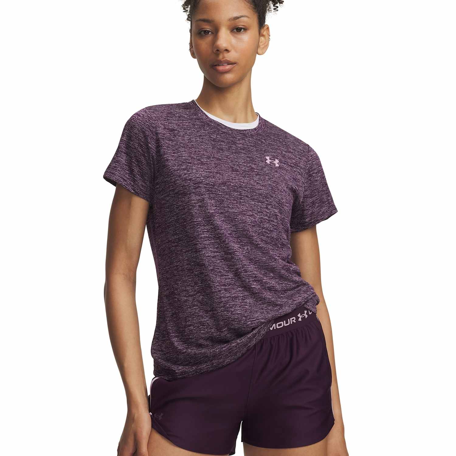 Under Armour Women's Tech Twist Crew Neck T-Shirt - Small - Purple