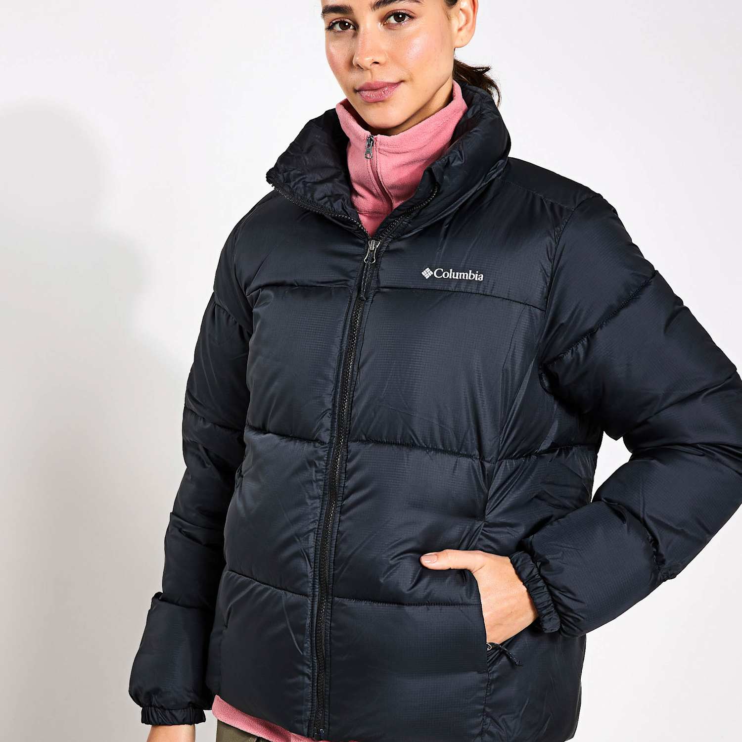 Columbia Women's Puffect II Full Zip Puffer Jacket - Large - Black