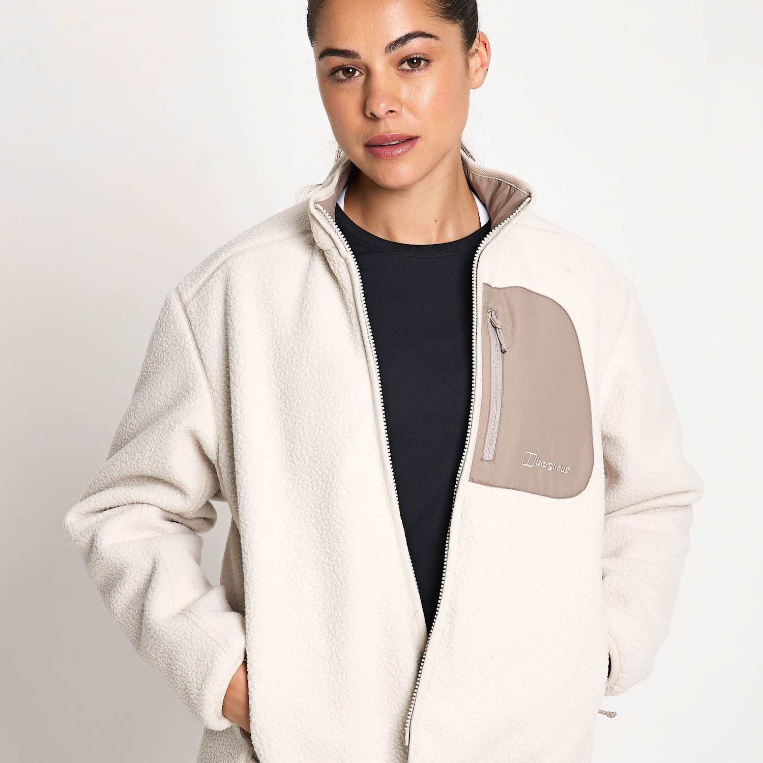 Berghaus Women's Asperton Reversible Zip Up Jacket - 16 - Stone