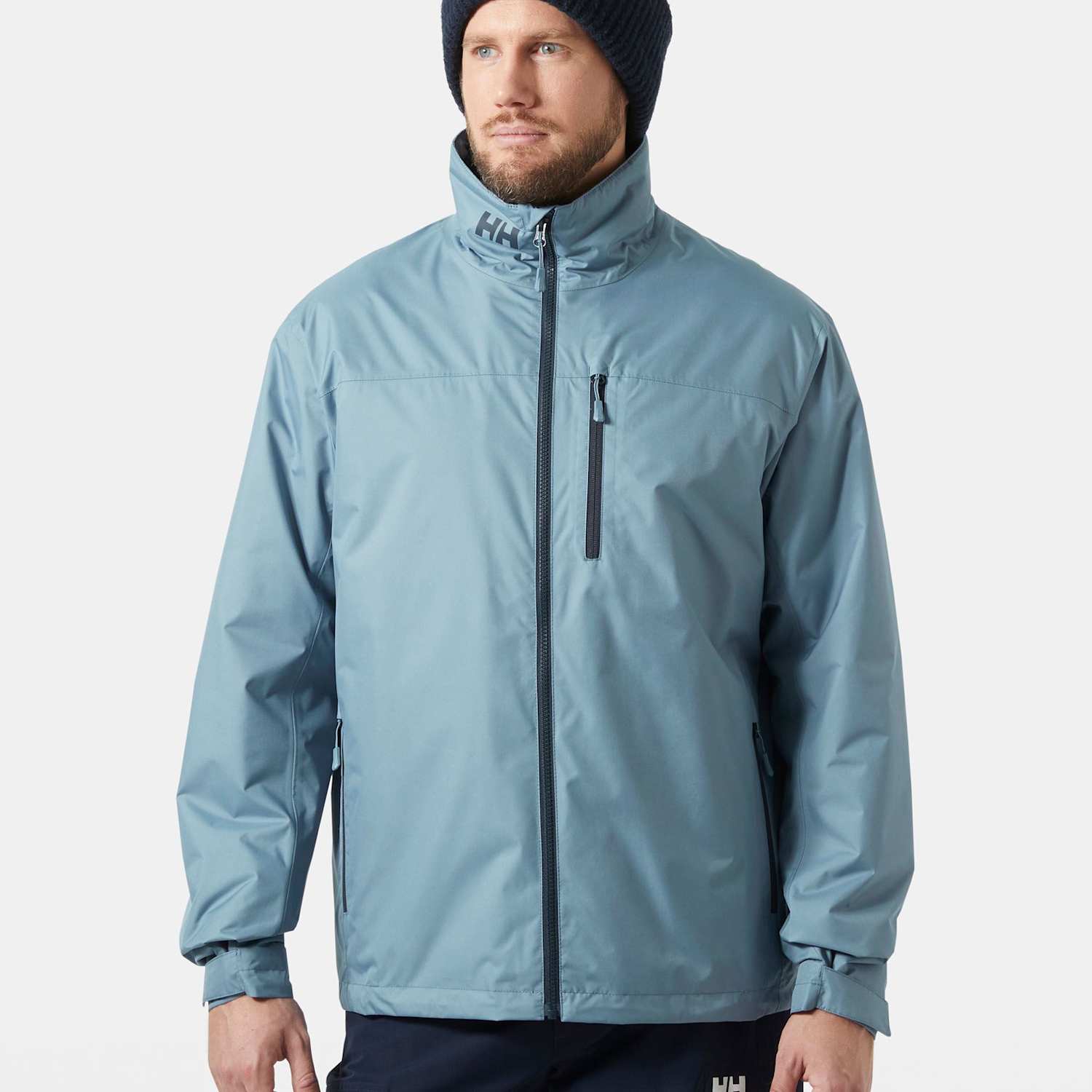 Helly Hansen Men's Fleece Lined Waterproof Anorak - L - Light Blue - Available at M&S