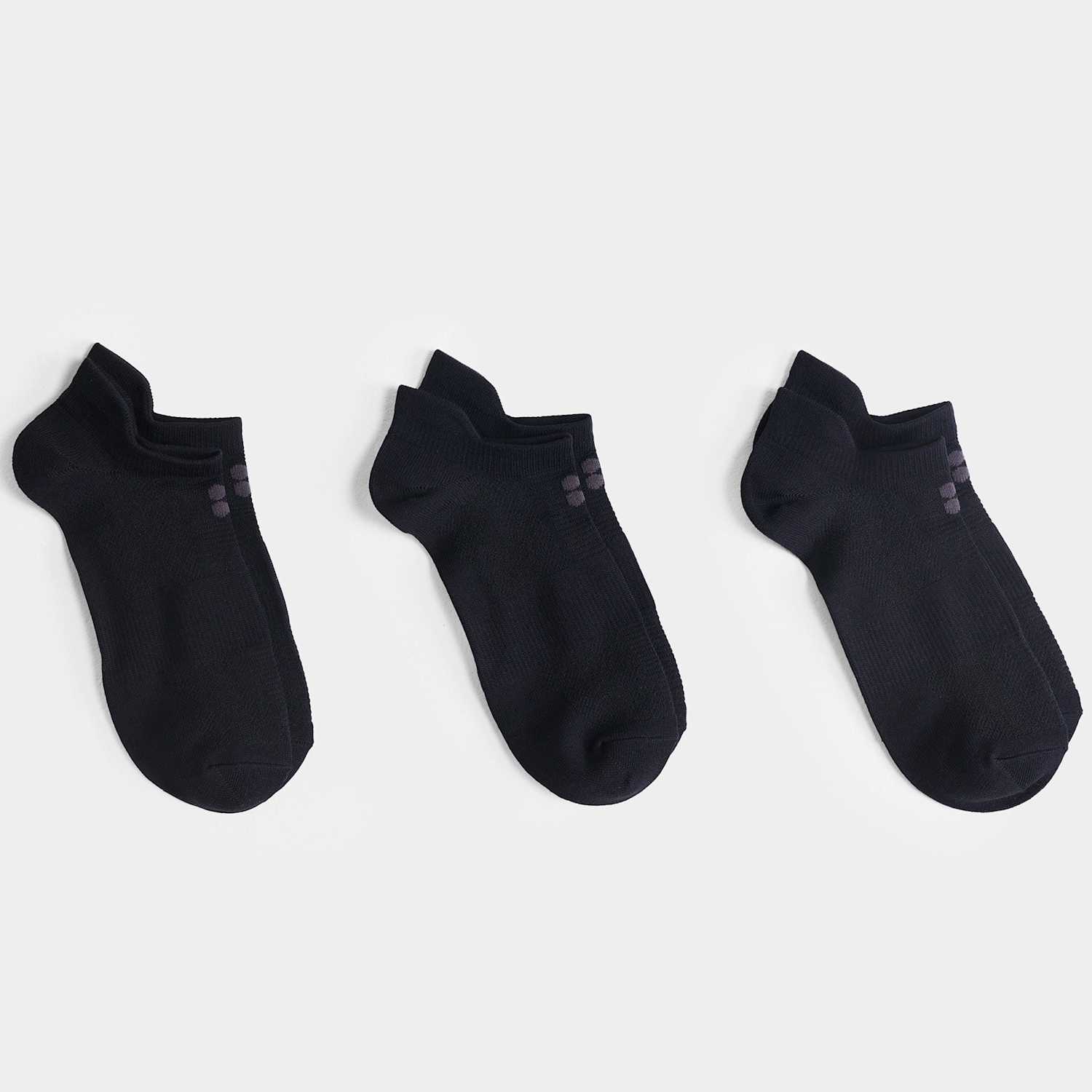 Sweaty Betty Women's 3 Pack Lightweight Trainer Socks - XS-S - Black