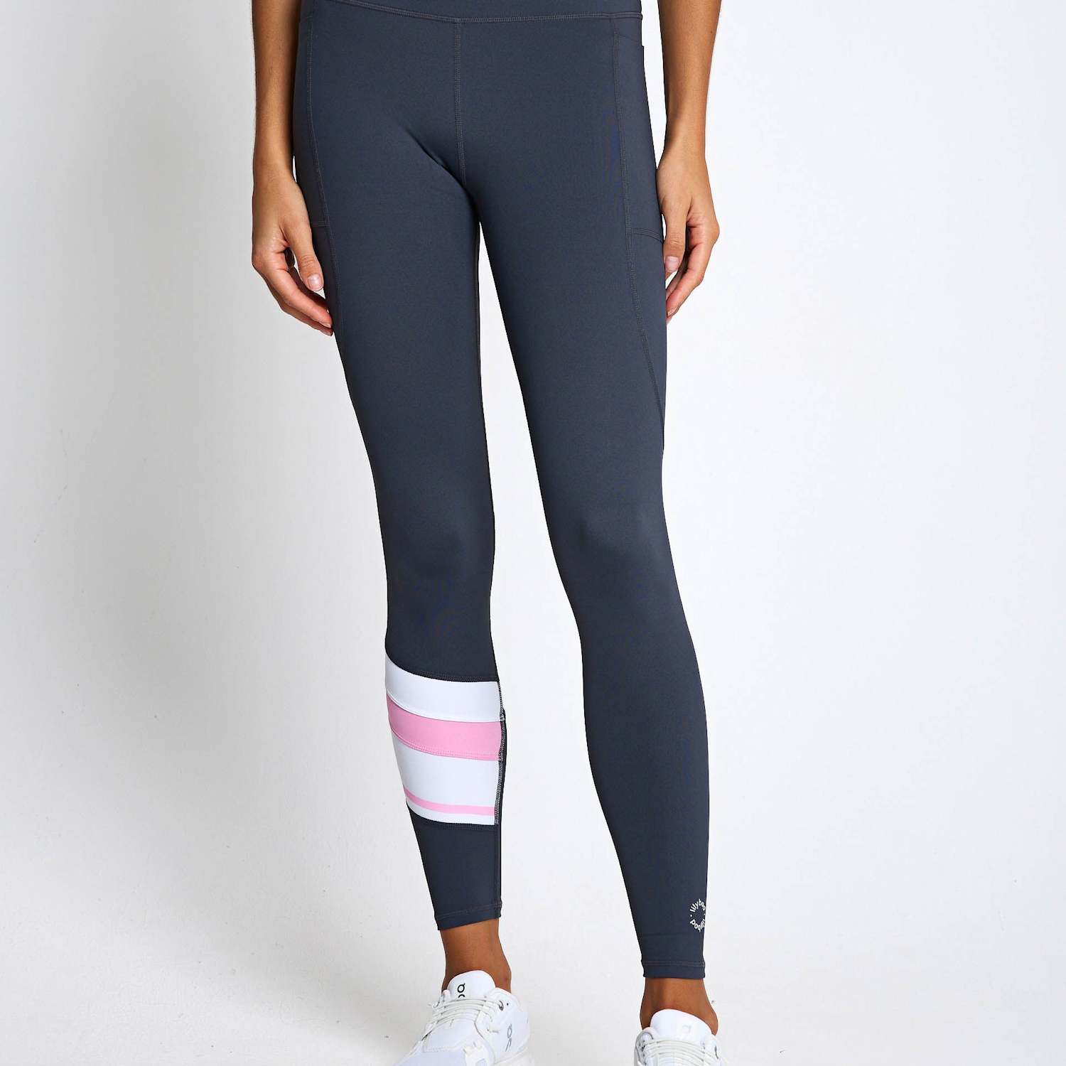 Lilybod Women's No Limit Striped High Waisted Leggings - Extra Small - Beige Mix