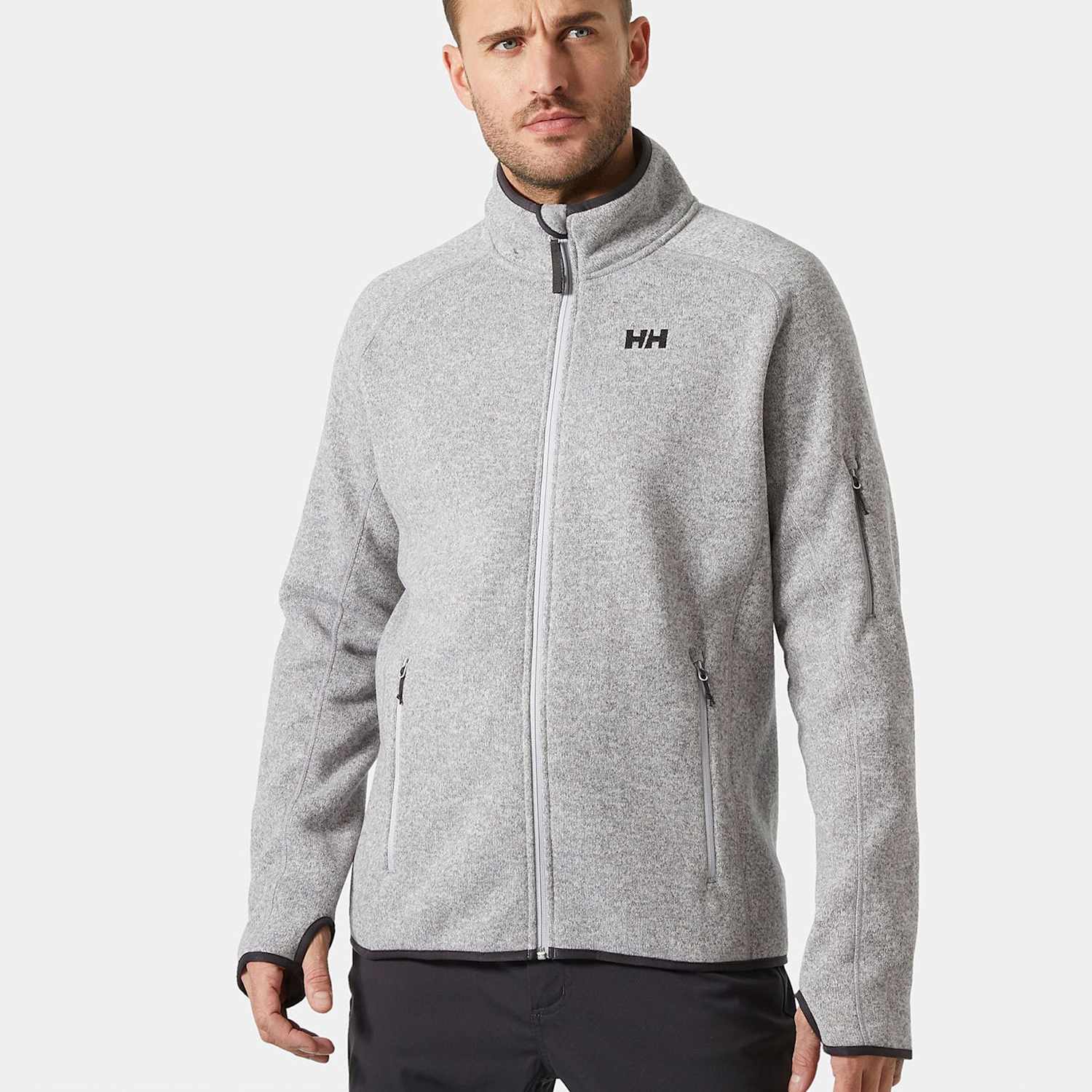 Helly Hansen Men's Varde Durable Quick Dry Fleece Jacket - 2XL - Grey - Available at M&S