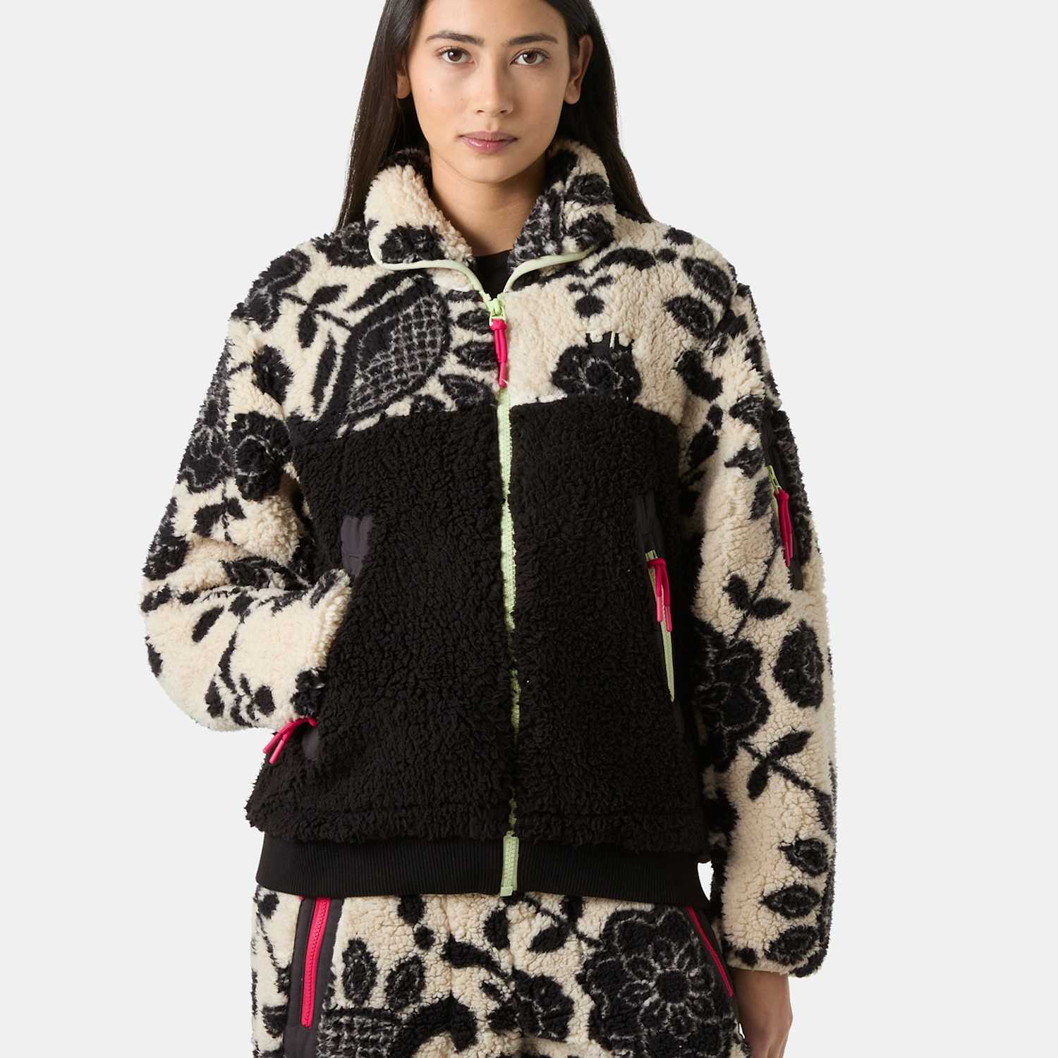 Helly Hansen Women's Moonlit Lightweight Pile Jacket - Large - Black Mix - Available at M&S