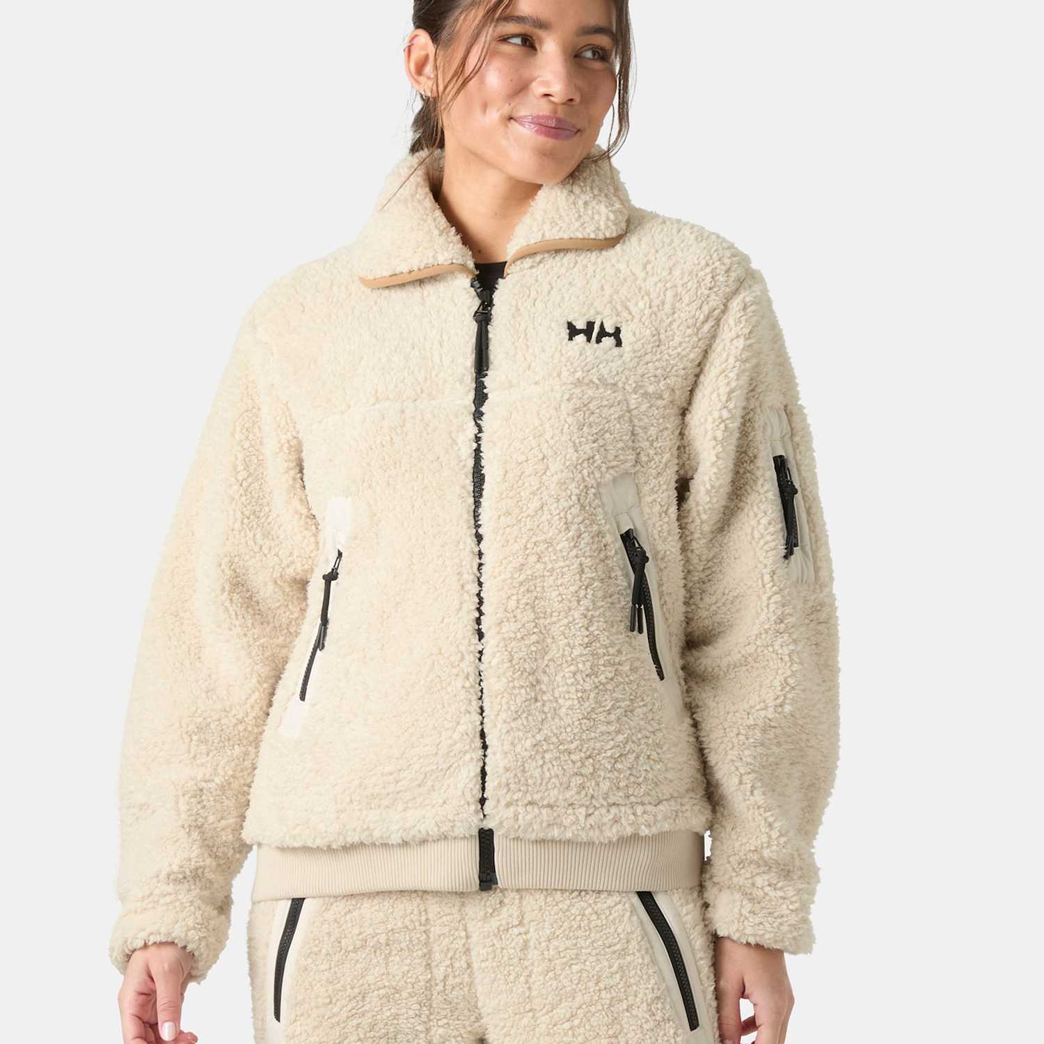 Helly Hansen Women's Moonlit Lightweight Pile Jacket - Small - Cream - Available at M&S