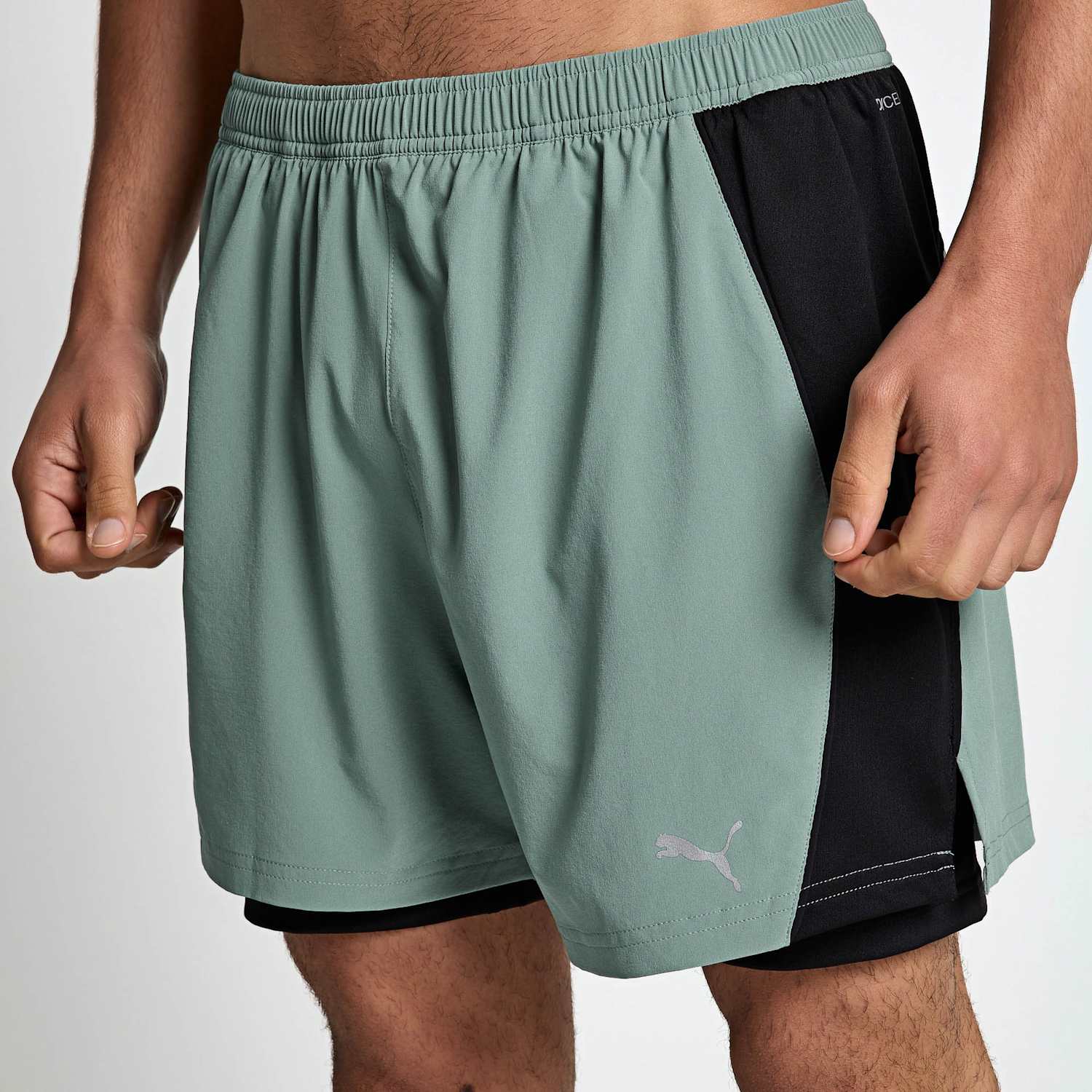 Puma Men's Run Velocity Lined Running Short - XL - Green
