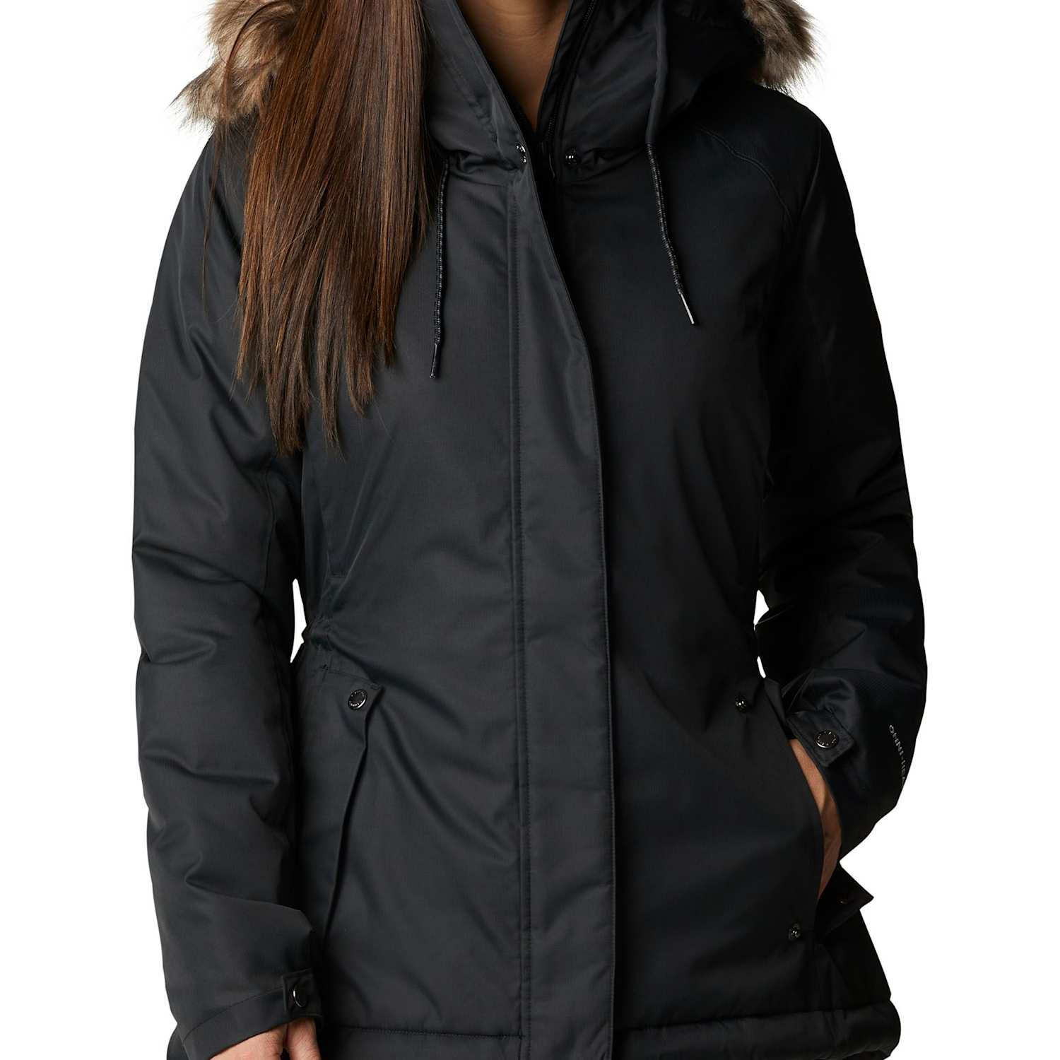 Columbia Women's Suttle Mountain III Hooded Parka Coat - Small - Black