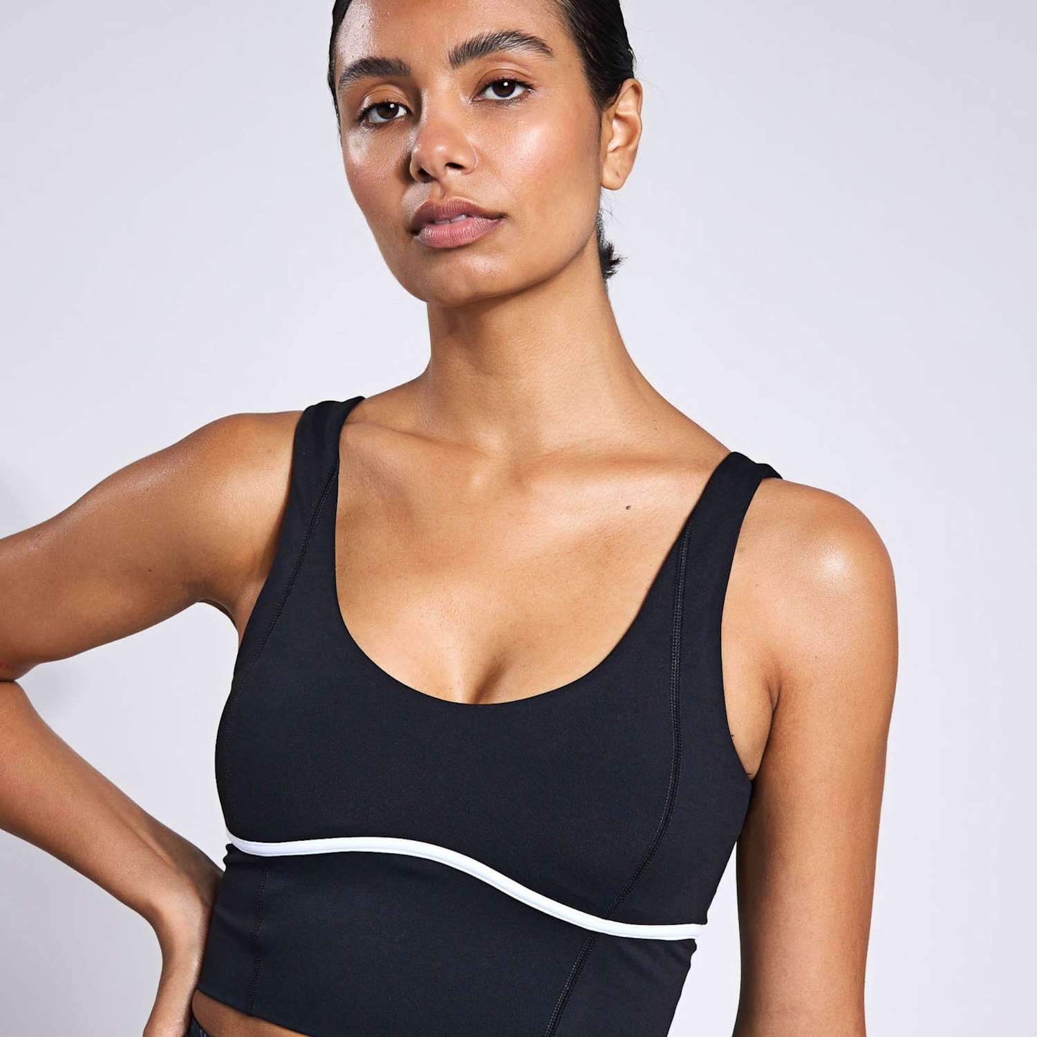 Lilybod Women's Ava Removable Padding Sports Bra - Medium - Black Mix
