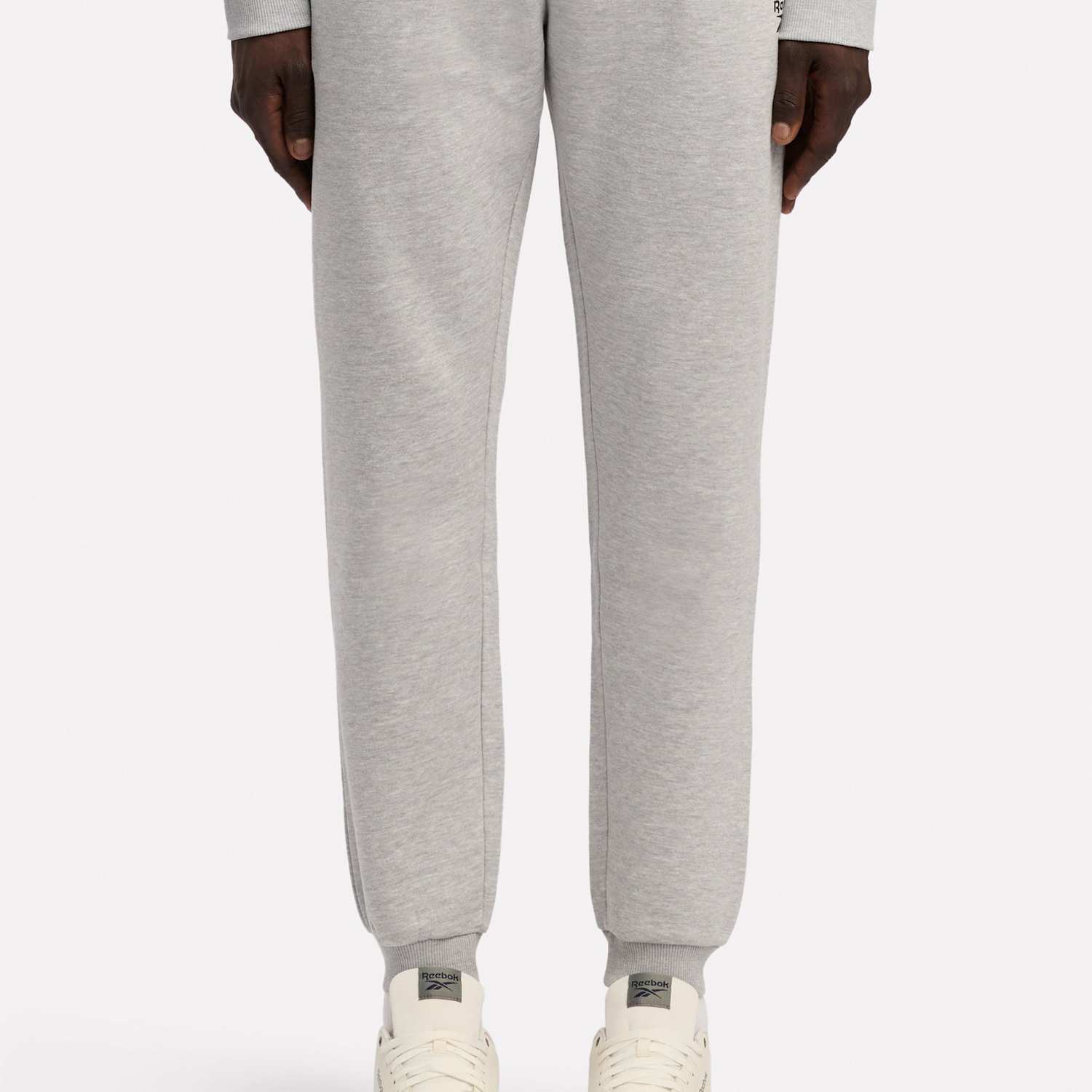 Reebok Men's Identity Regular Fit Fleece Joggers - L - Light Grey