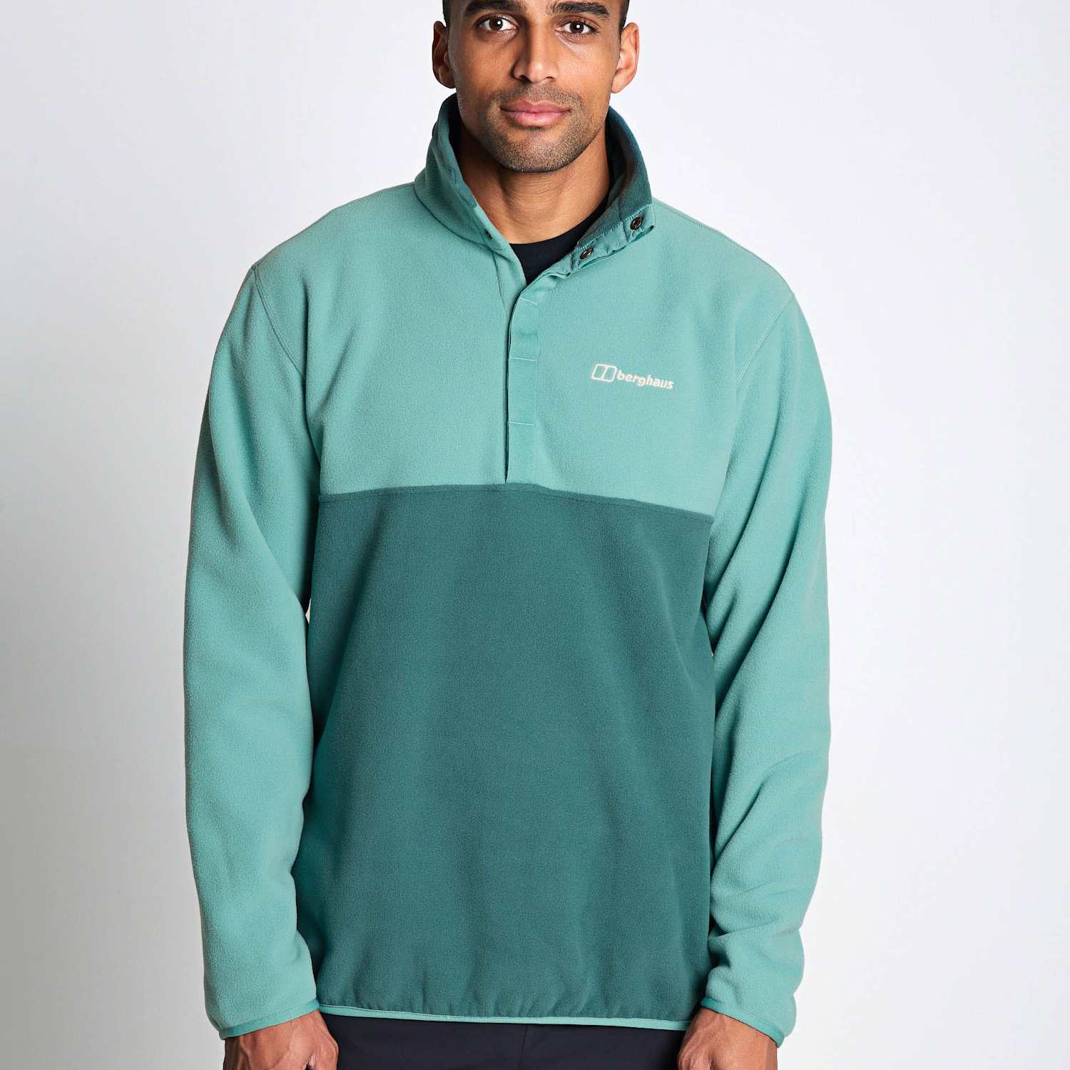Berghaus Men's Felltop Snap Funnel Neck Pullover Fleece Jackets - XL - Turquoise