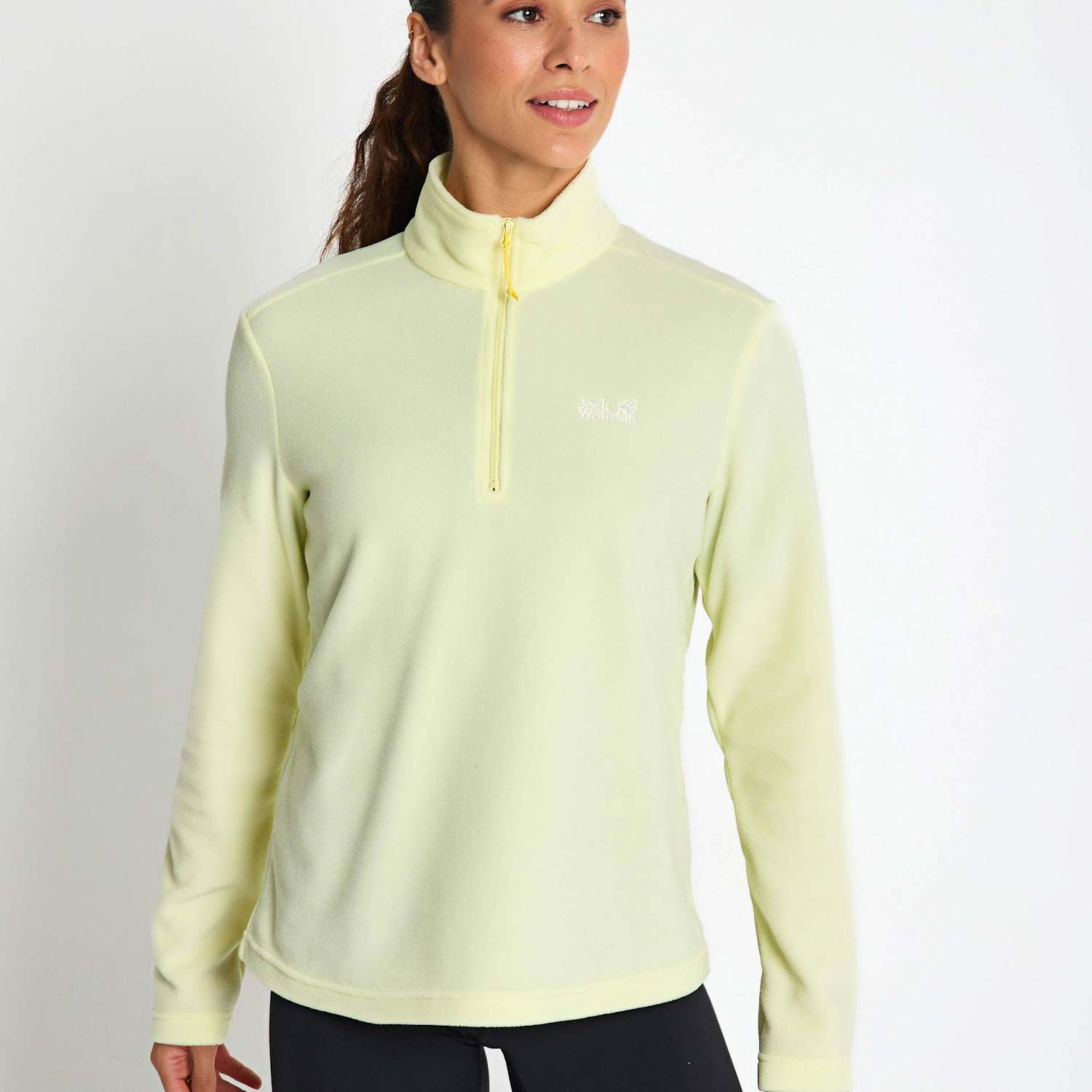 Jack Wolfskin Women's Taunus 100 Hz Zip Fleece Jacket - Large - Natural